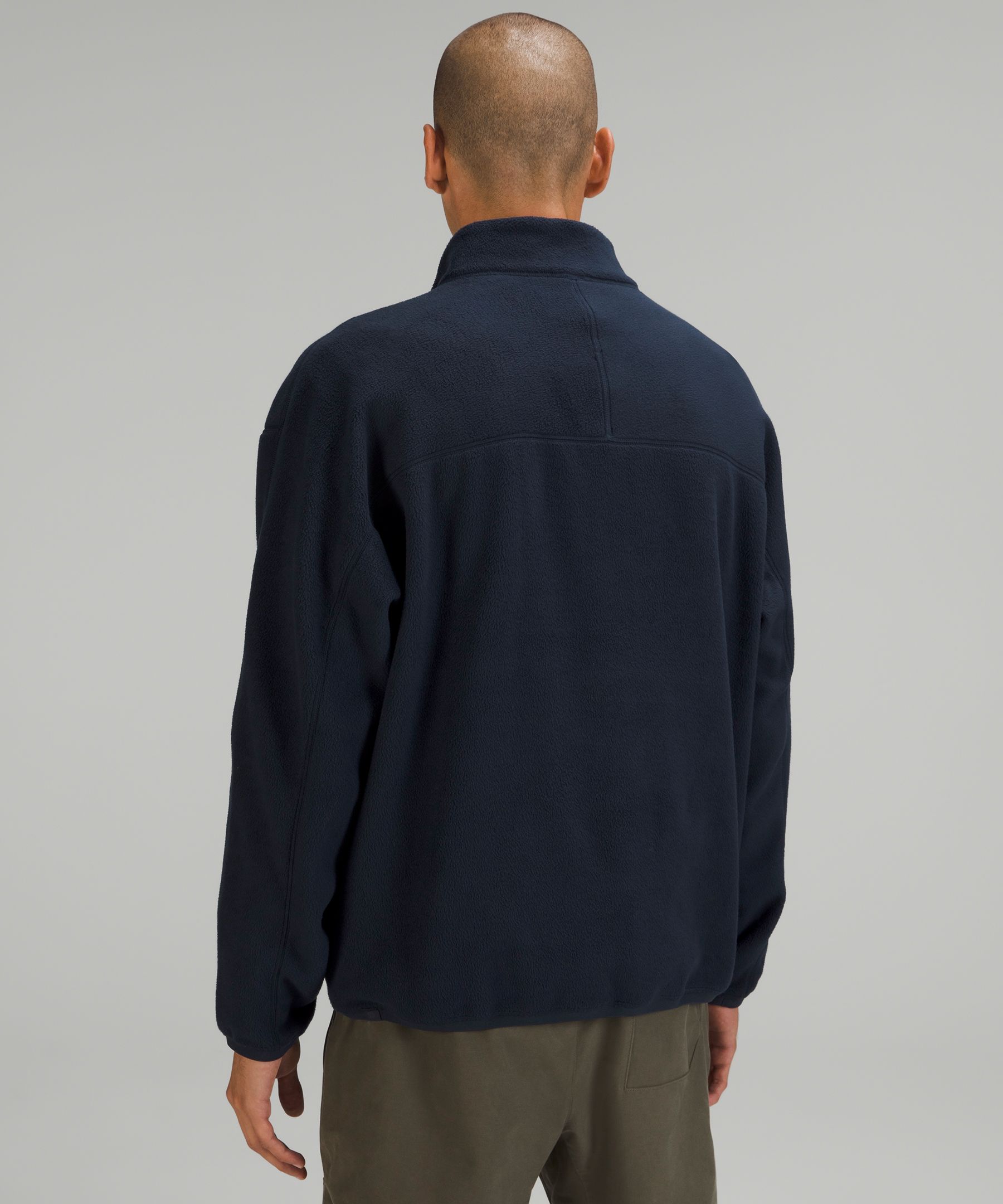 Shop Lululemon Oversized Fleece Half Zip