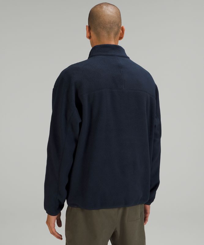 Oversized-Fit Fleece Half Zip