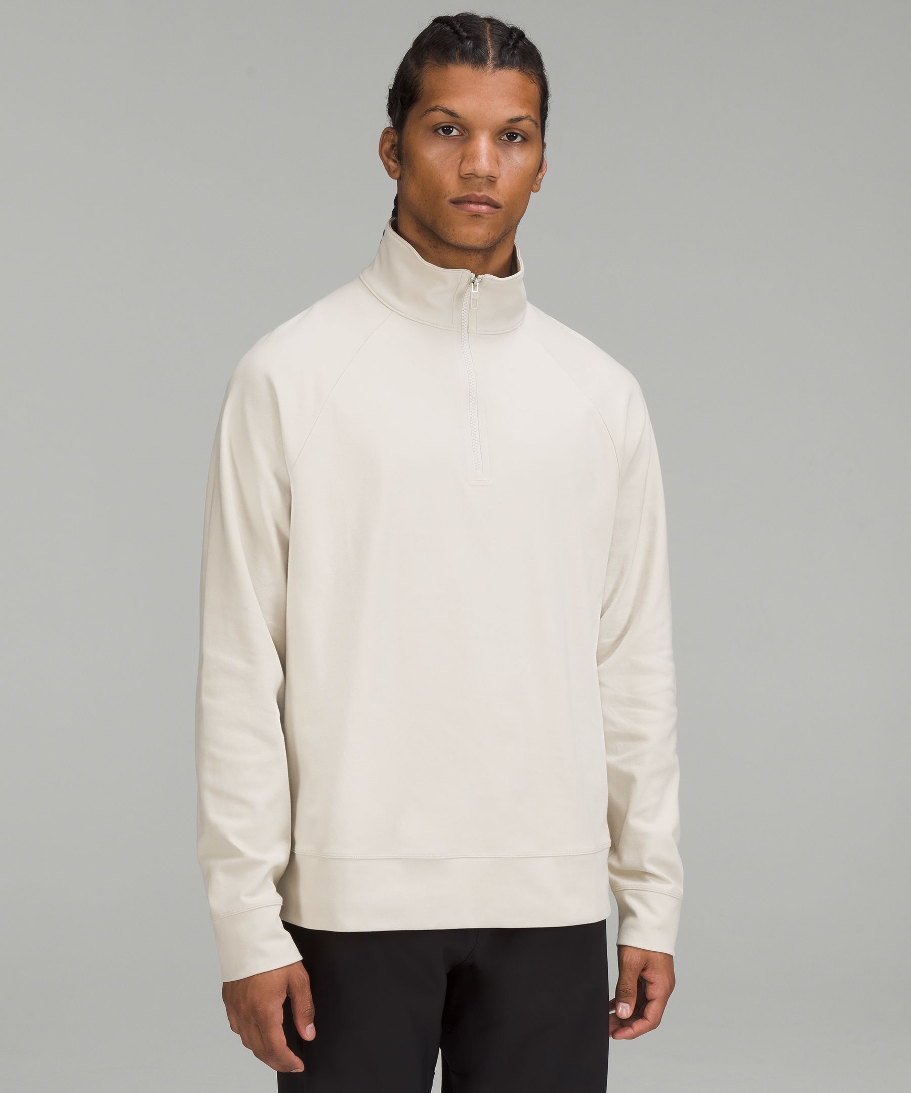 Heavyweight Crepe Half Zip