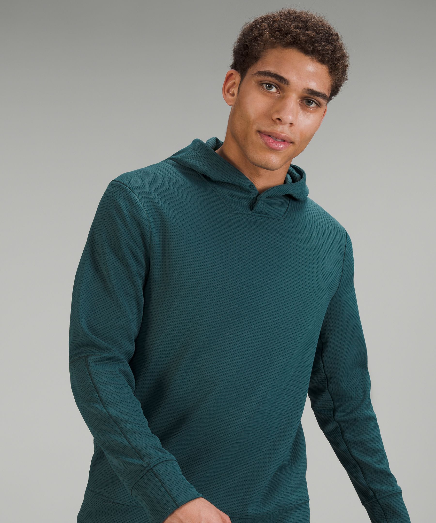 Lululemon 'Shift Stitch' Hoodie in Deep Teal - Men's Small – The