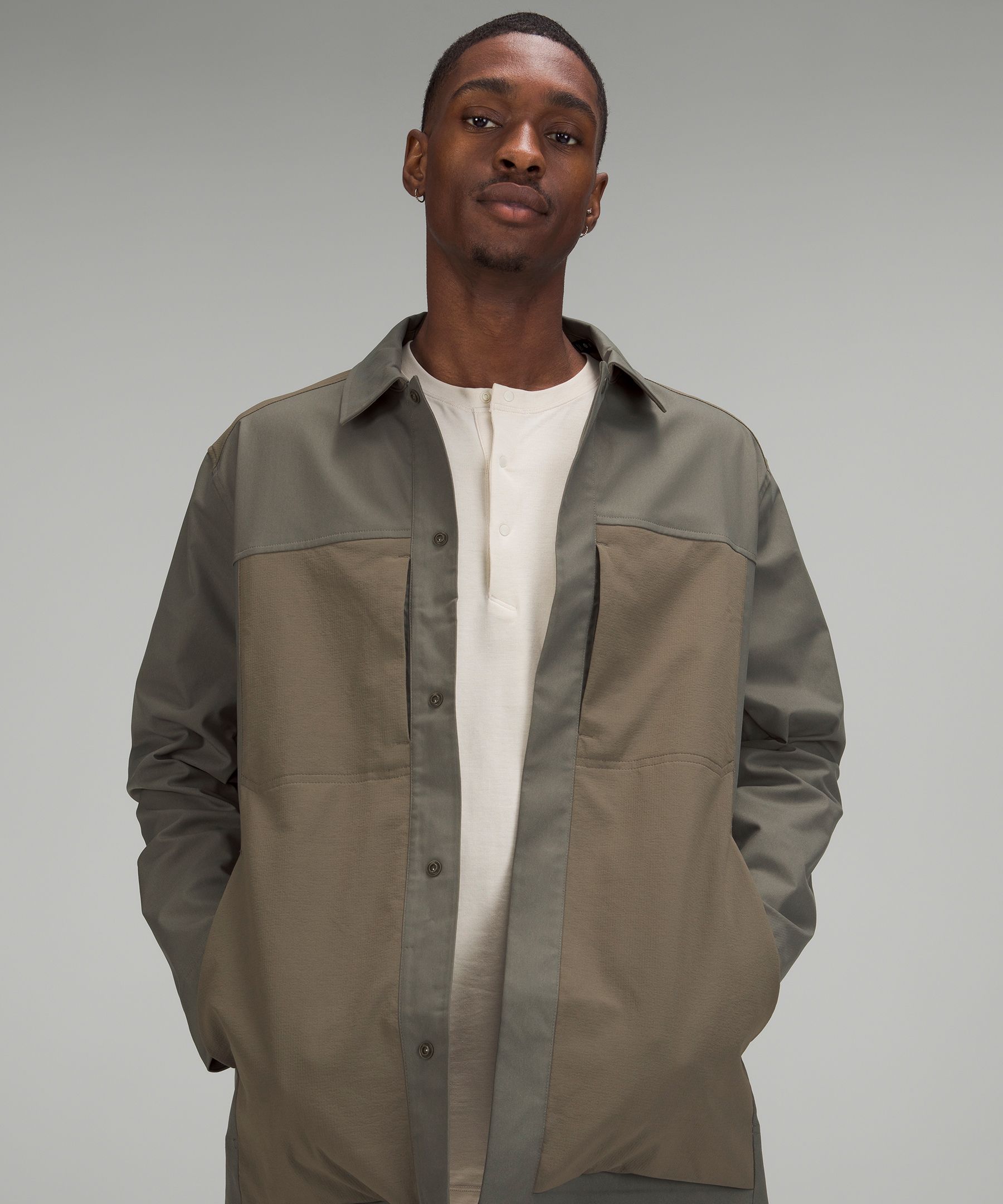 Snap Front Jacket with Drawstring, Frilli