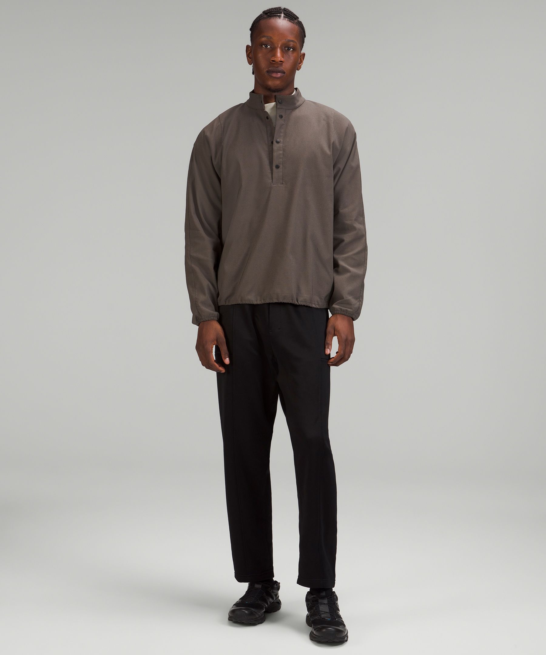 lululemon lab Woven Long-Sleeve Henley, Men's Hoodies & Sweatshirts
