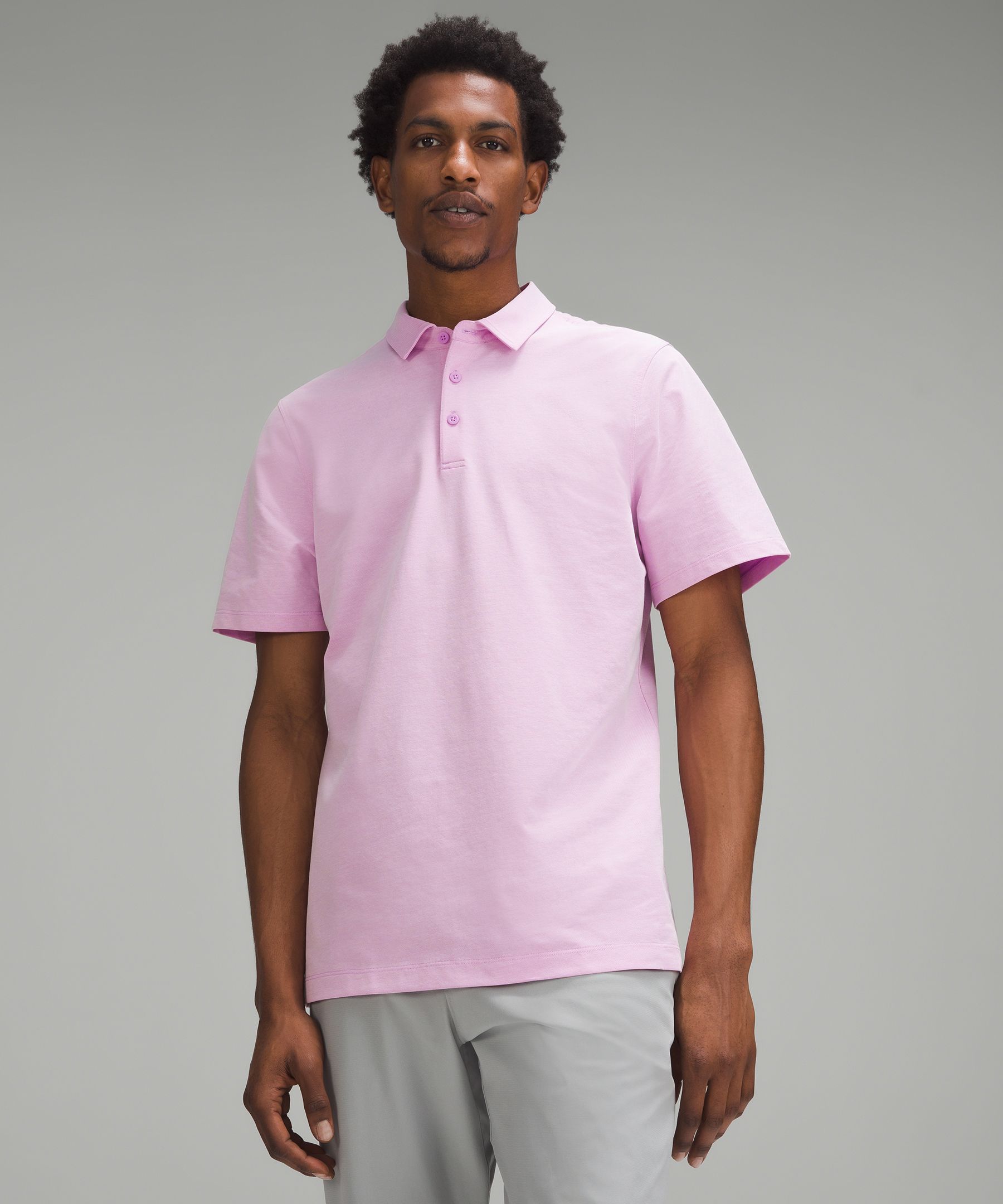 White pink polo clearance shirt