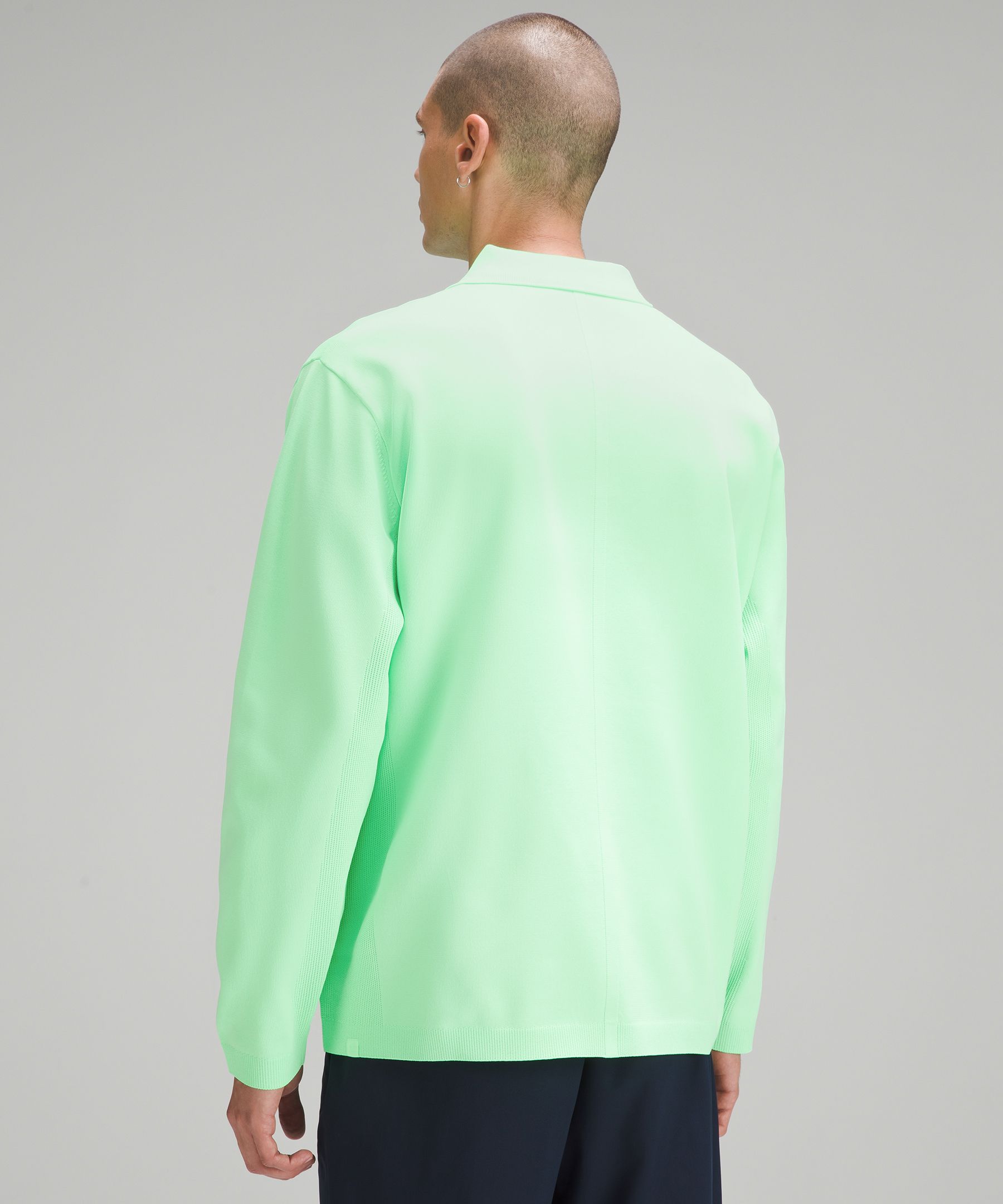 Shop Lululemon Lightweight Knit Long-sleeve Polo Shirt