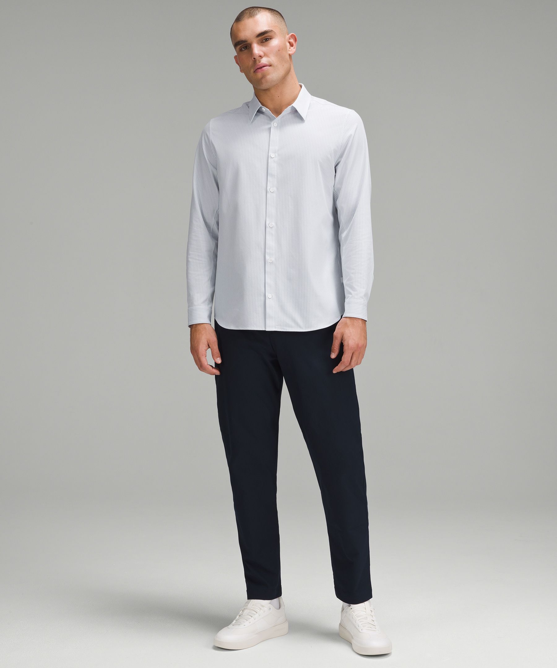 Shop Lululemon New Venture Classic-fit Long-sleeve Shirt
