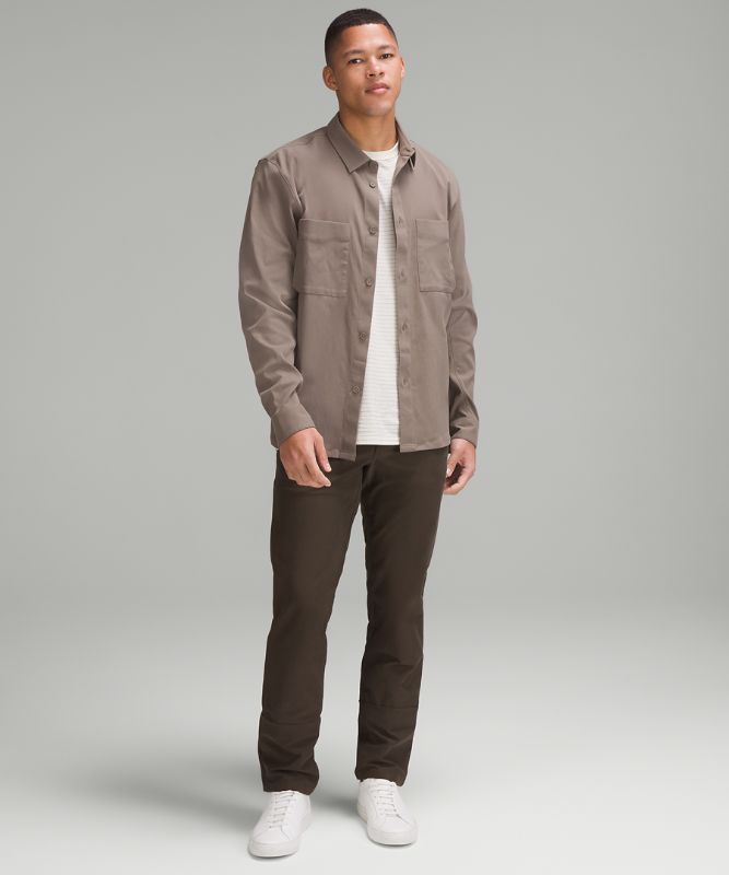 Relaxed-Fit Long-Sleeve Button-Up Shirt