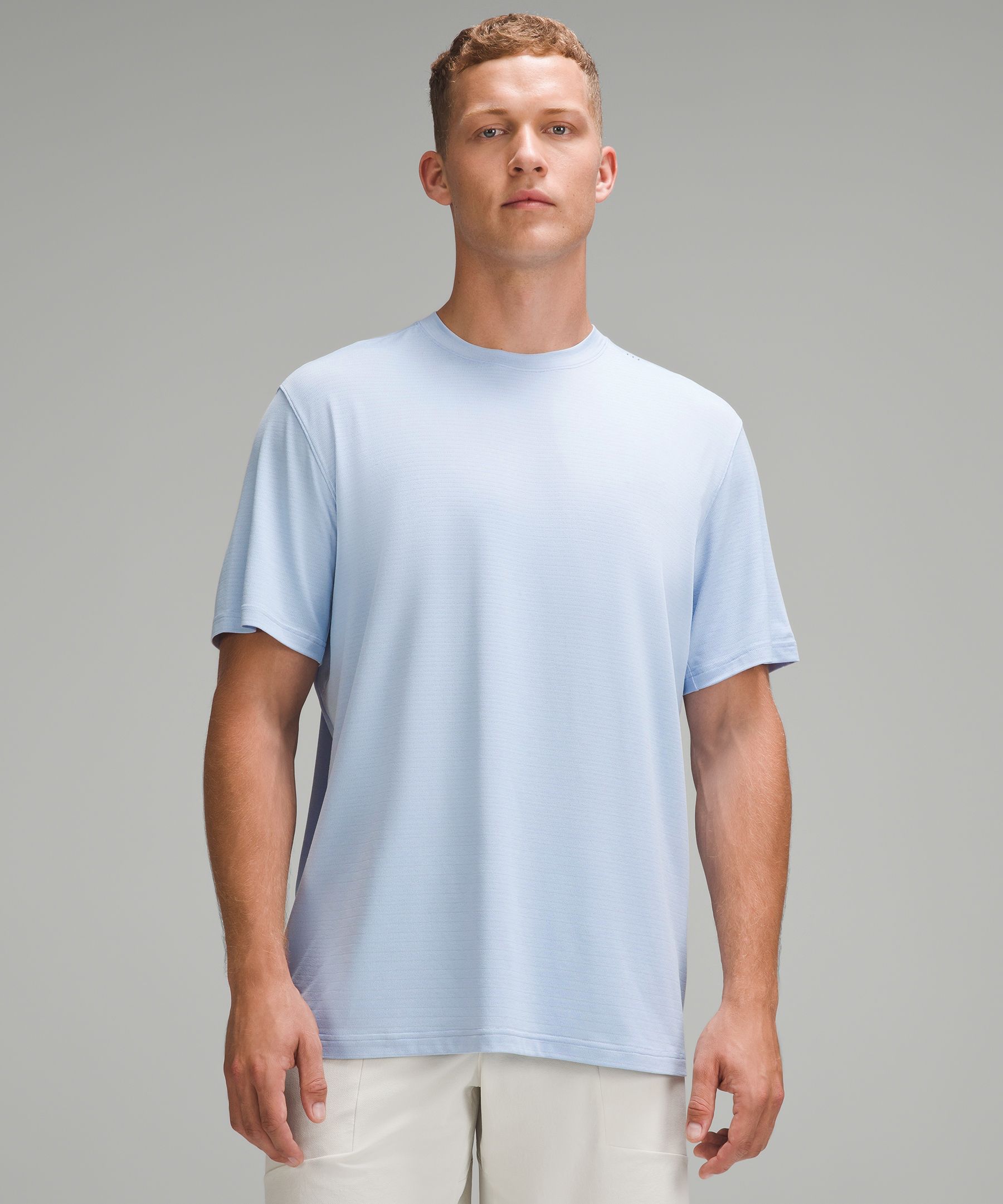 Lululemon License To Train Relaxed-fit Short-sleeve Shirt In Blue