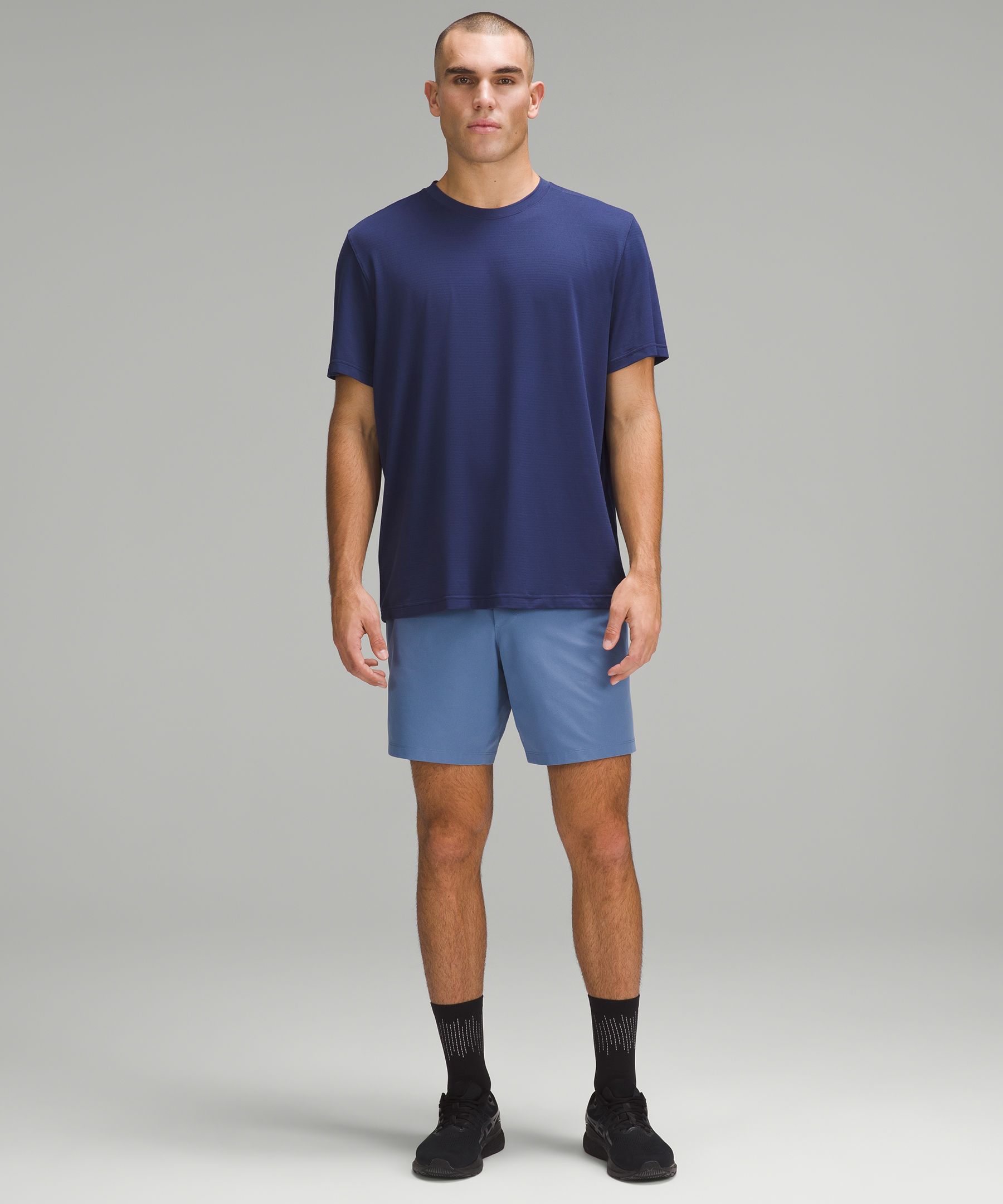 Shop Lululemon License To Train Relaxed Short-sleeve Shirt