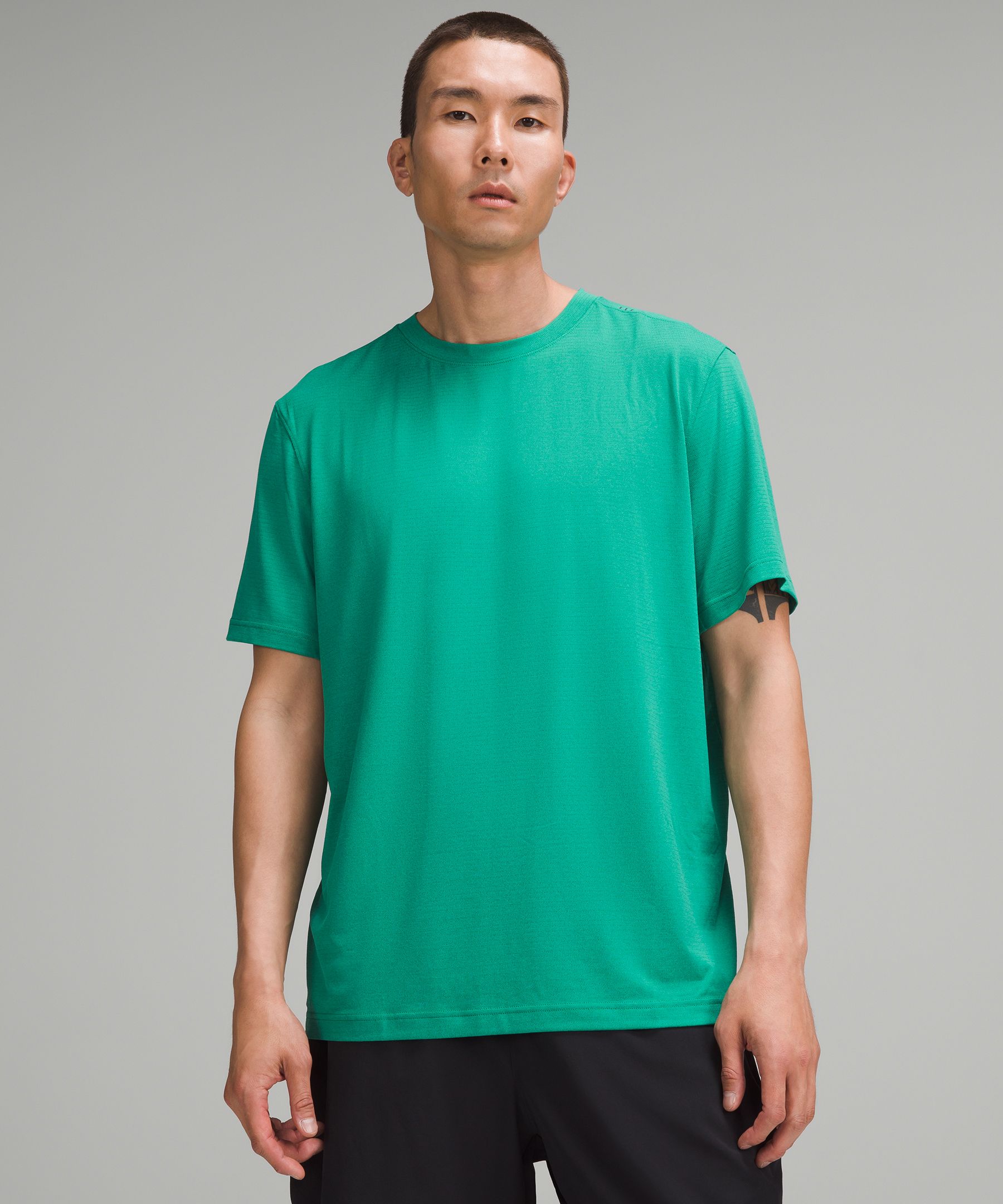 Shop Lululemon License To Train Relaxed Short-sleeve Shirt