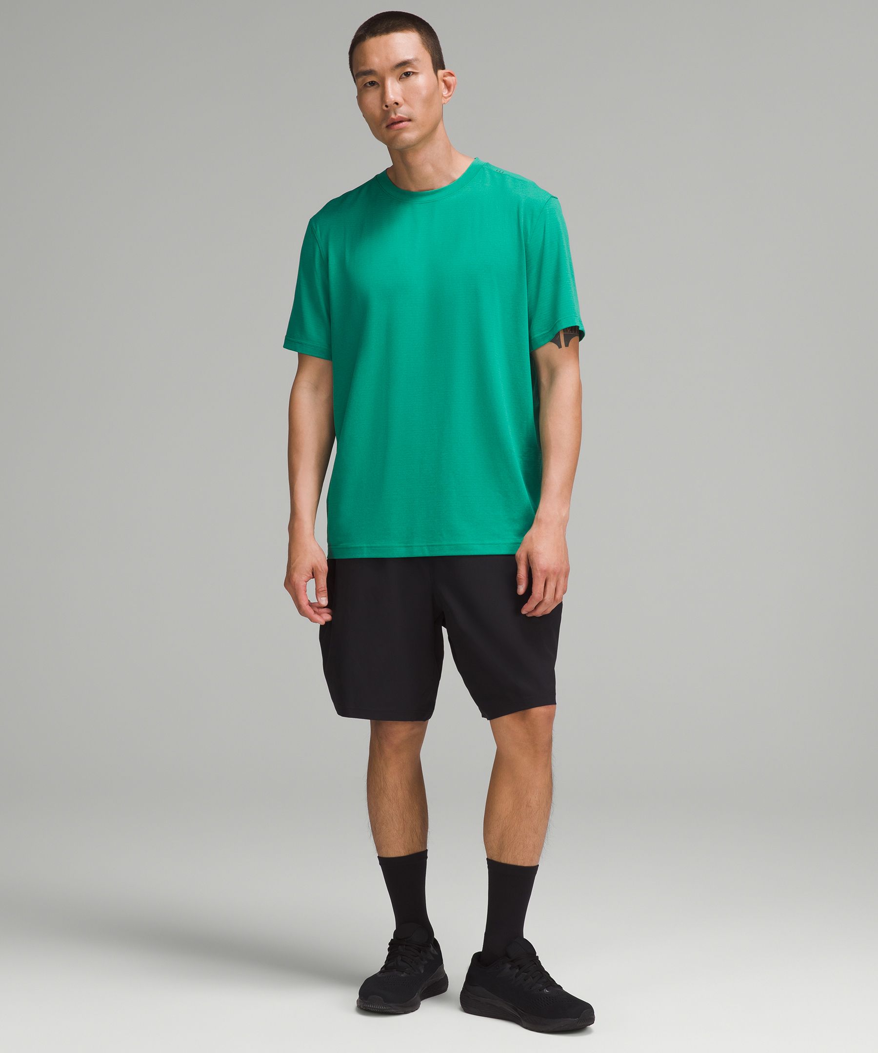 Shop Lululemon License To Train Relaxed Short-sleeve Shirt