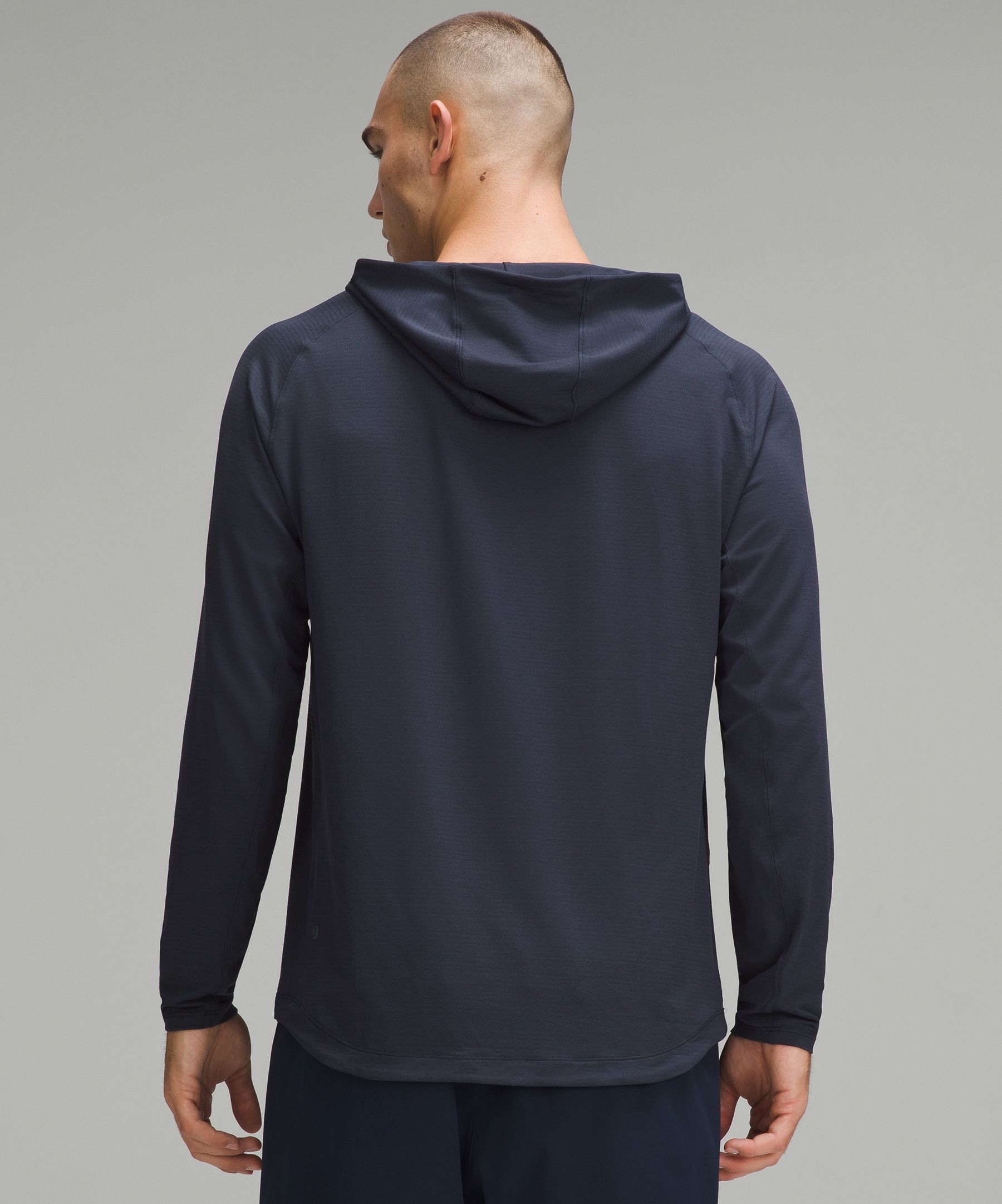 Blue License to Train jersey hoodie, Lululemon