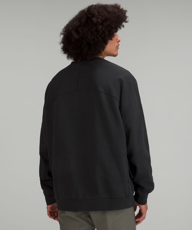 French Terry Oversized Long-Sleeve Crew *Online Only