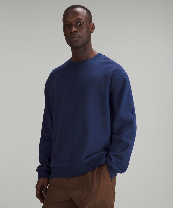 Oversized-Sweater mit Rundhalsausschnitt aus French-Terry-Material