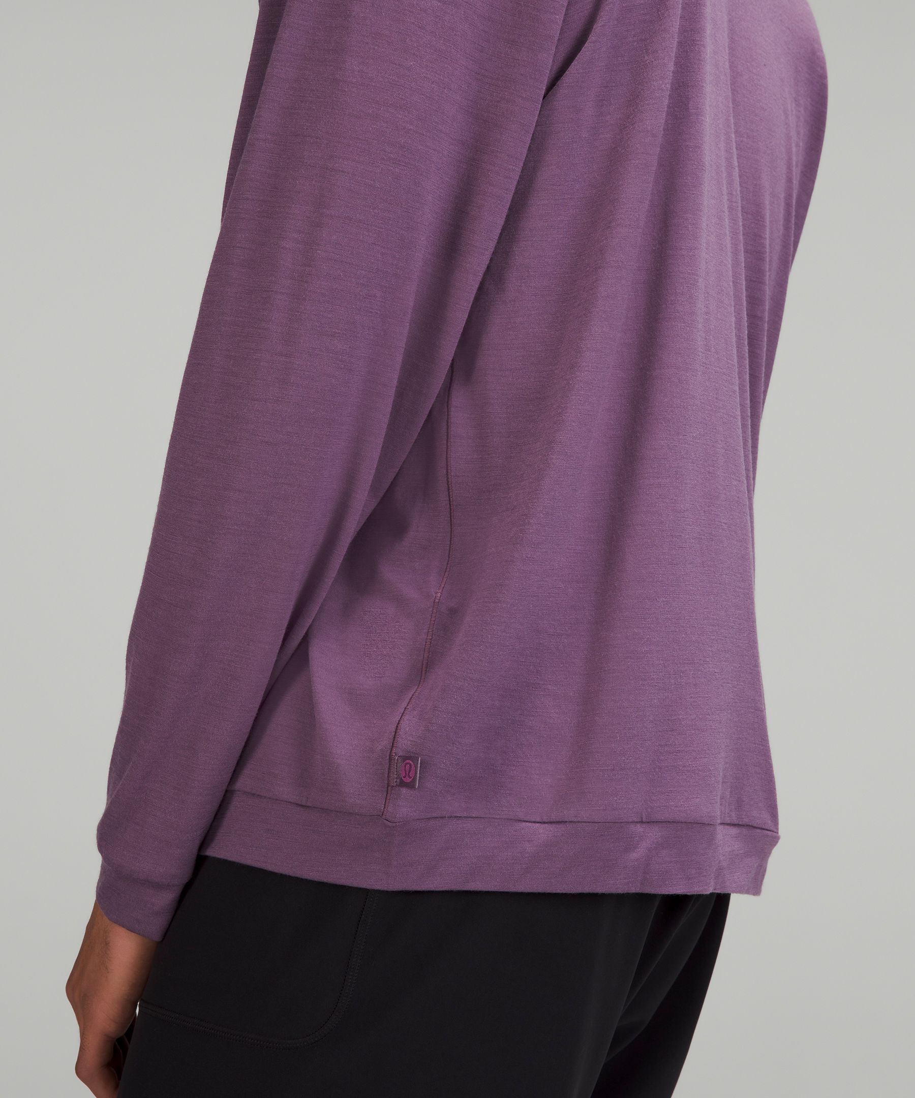 Shop Lululemon Lab Merino Wool-blend Long-sleeve Shirt