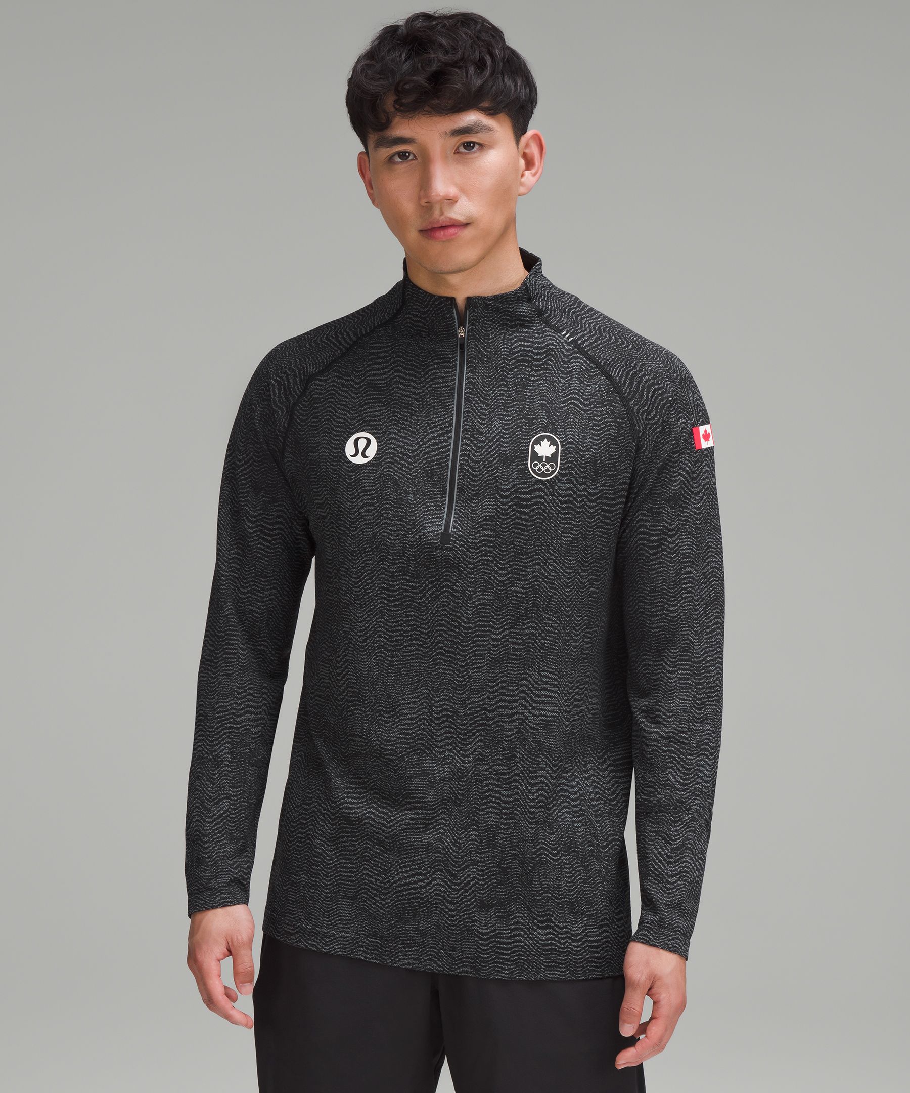 Lululemon athletica Team Canada Engineered Warmth Half Zip*COC Logo, Men's  Hoodies & Sweatshirts