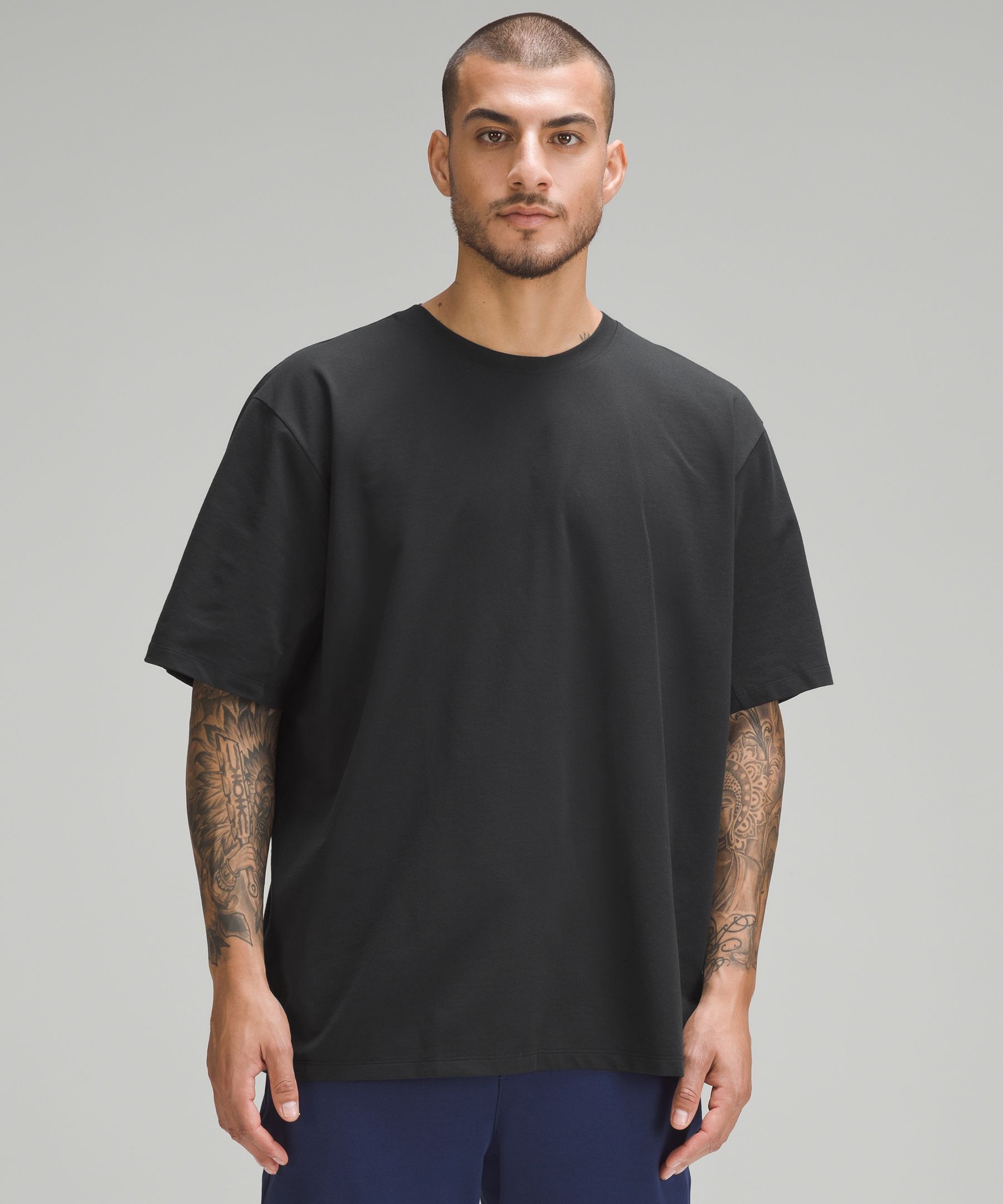 Pique Oversized-Fit T-Shirt  Men's Short Sleeve Shirts & Tee's
