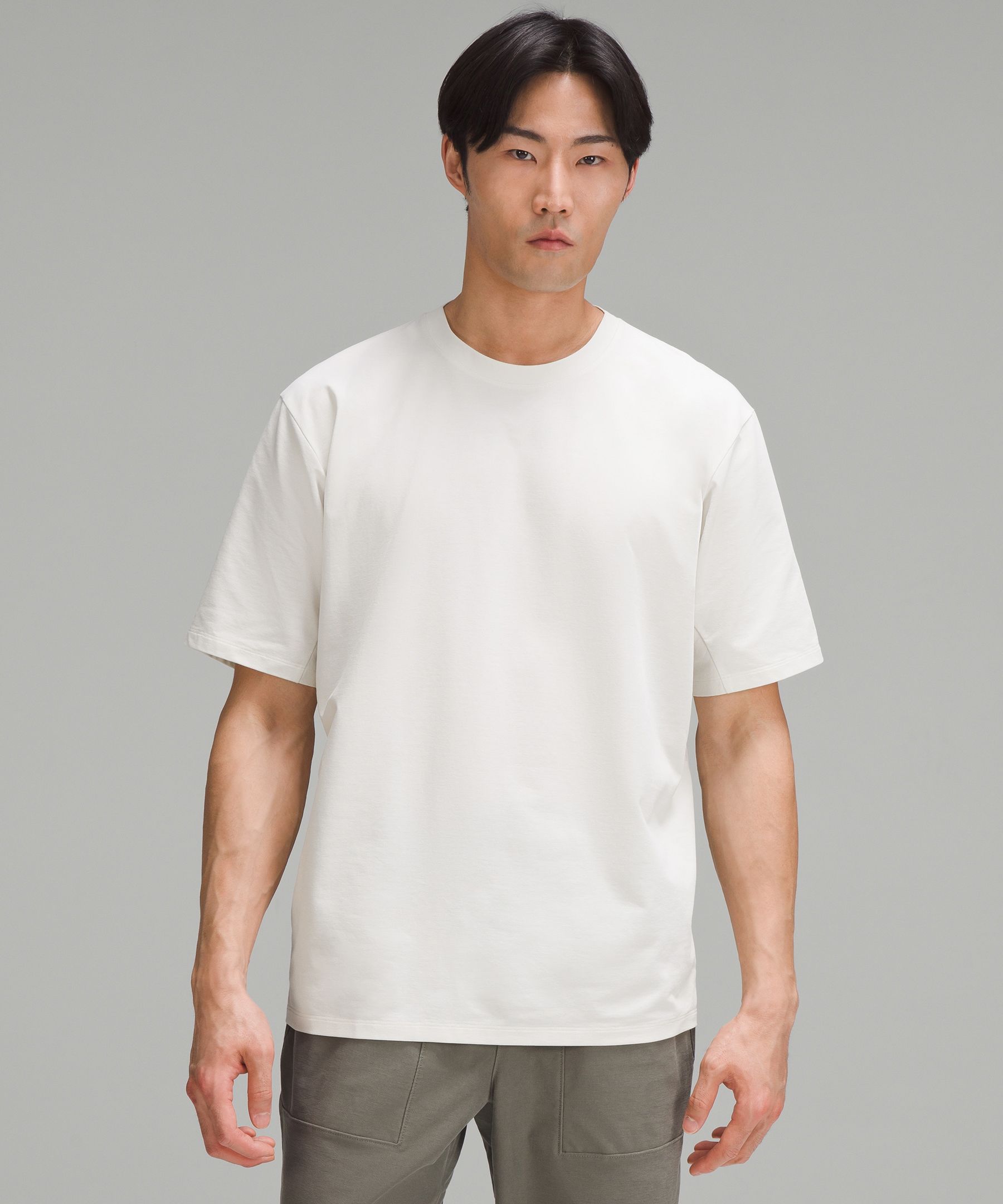 Pique Oversized-Fit T-Shirt  Men's Short Sleeve Shirts & Tee's