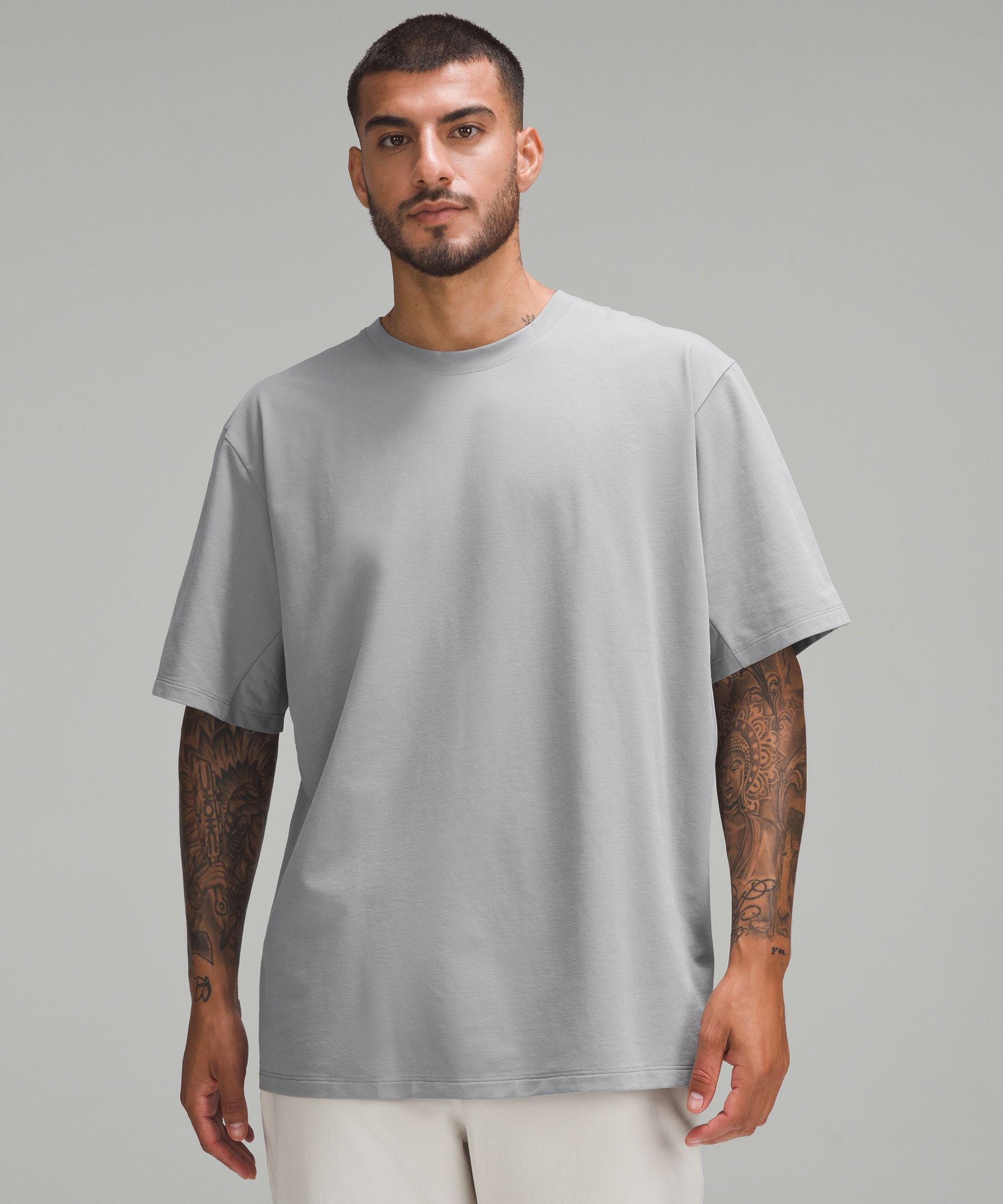 Pique Oversized-Fit T-Shirt | Men's Short Sleeve Shirts & Tee's ...