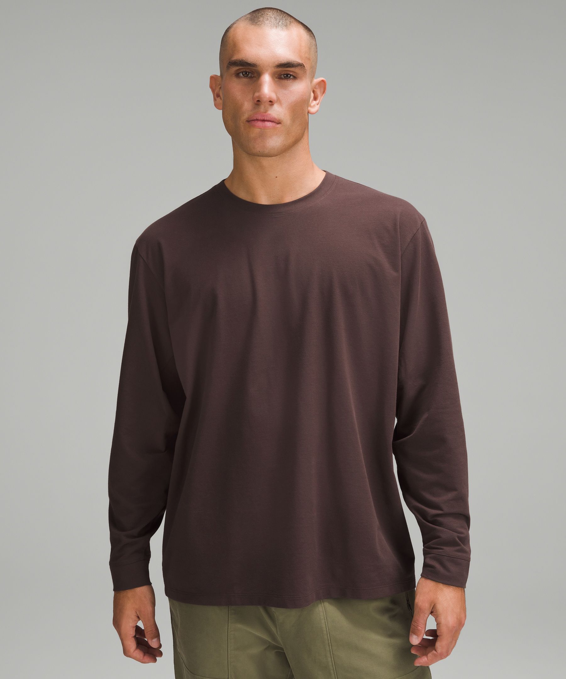 Pique Oversized Long-Sleeve Shirt