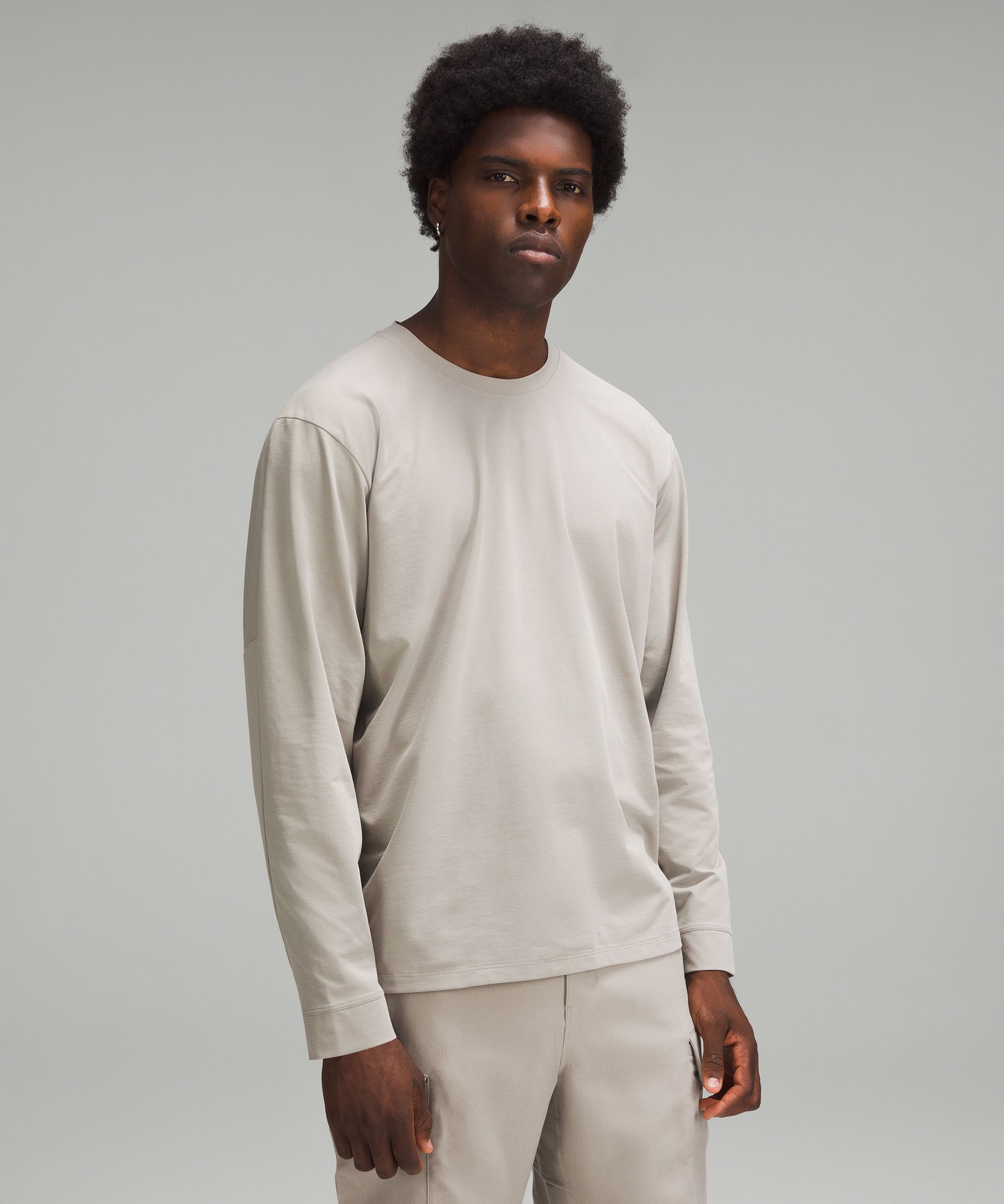 Pique Oversized Long-Sleeve Shirt