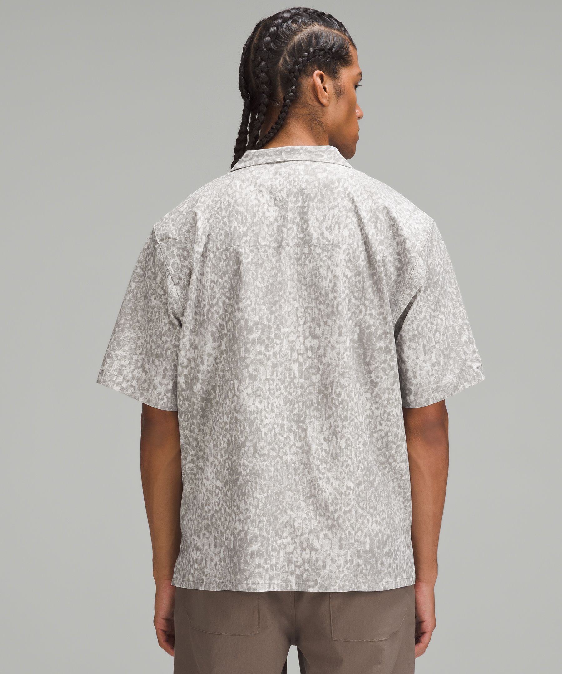 Lululemon Airing Easy Short-Sleeve Shirt - White - Size Large Wovenair Fabric