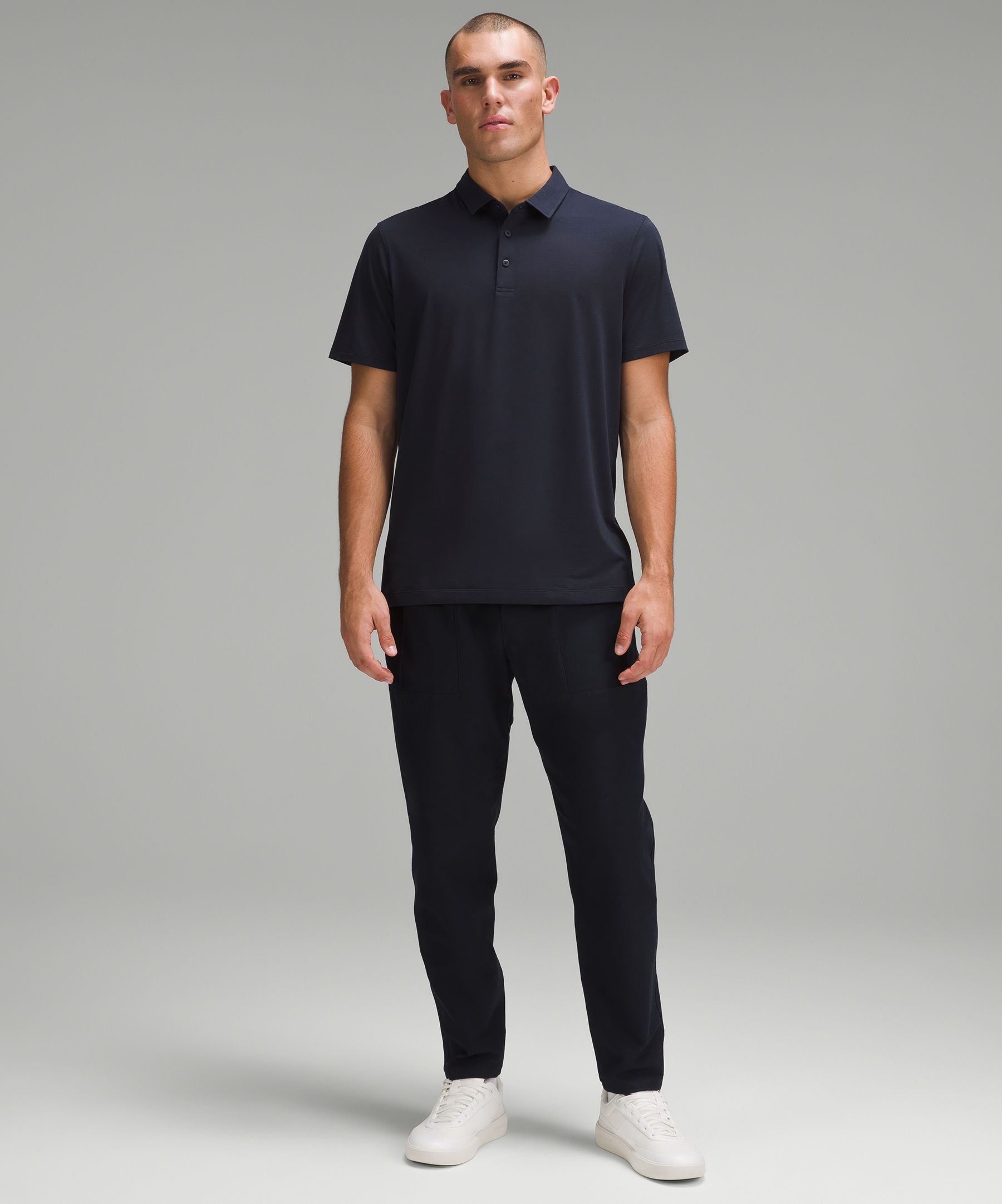 Lululemon and Evolution Short-Sleeve Polo Shirt - Navy/Blue - Size S