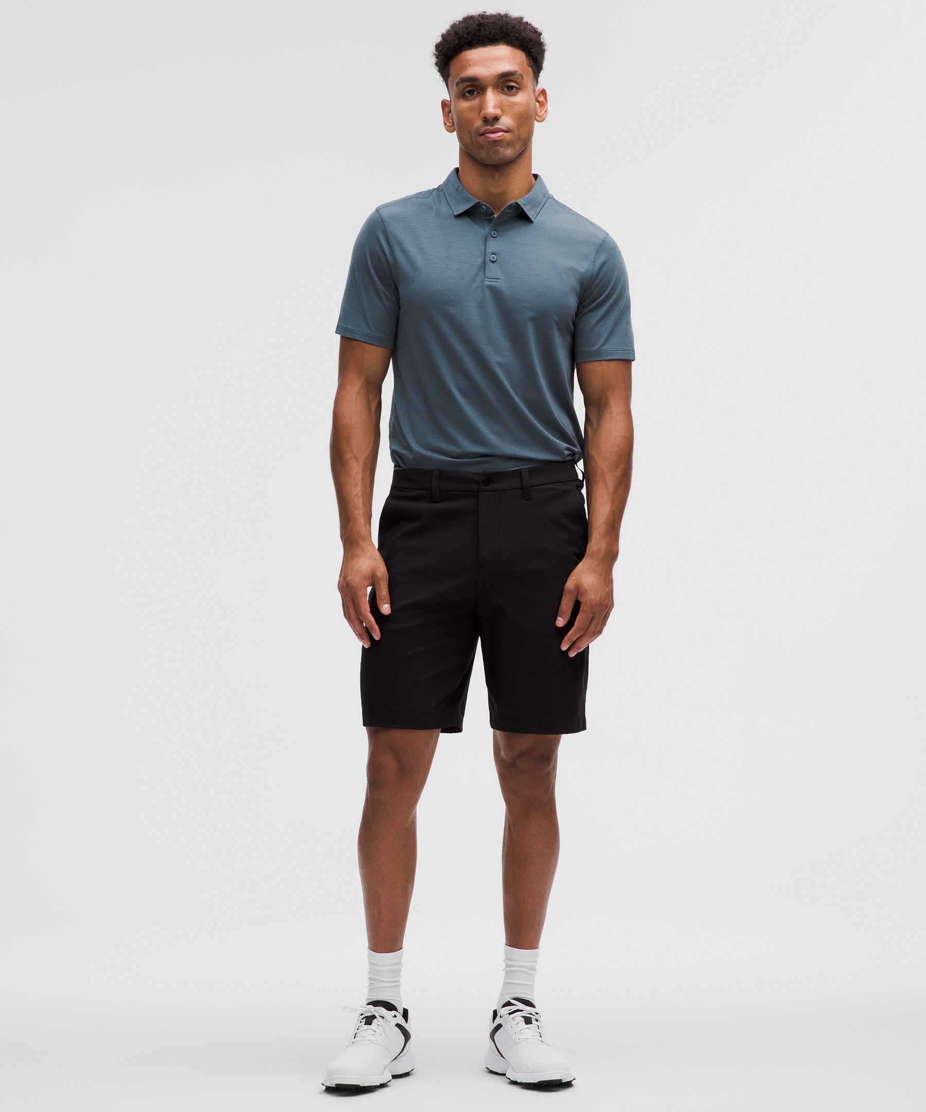 Black polo shorts hotsell