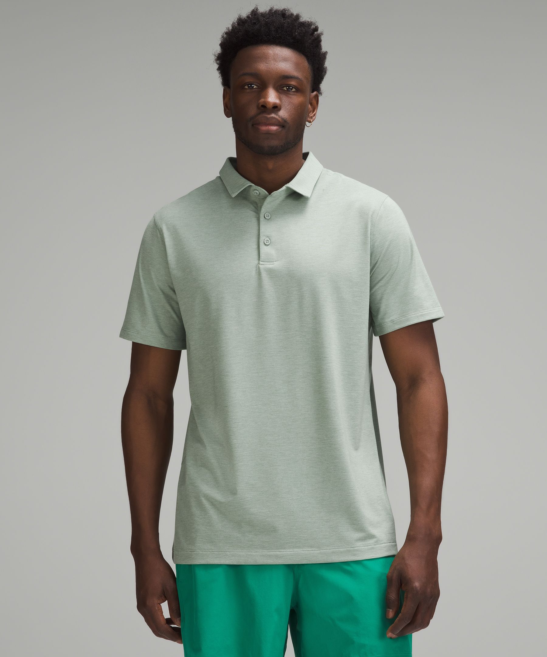 Shop Lululemon Evolution Short-sleeve Polo Shirt