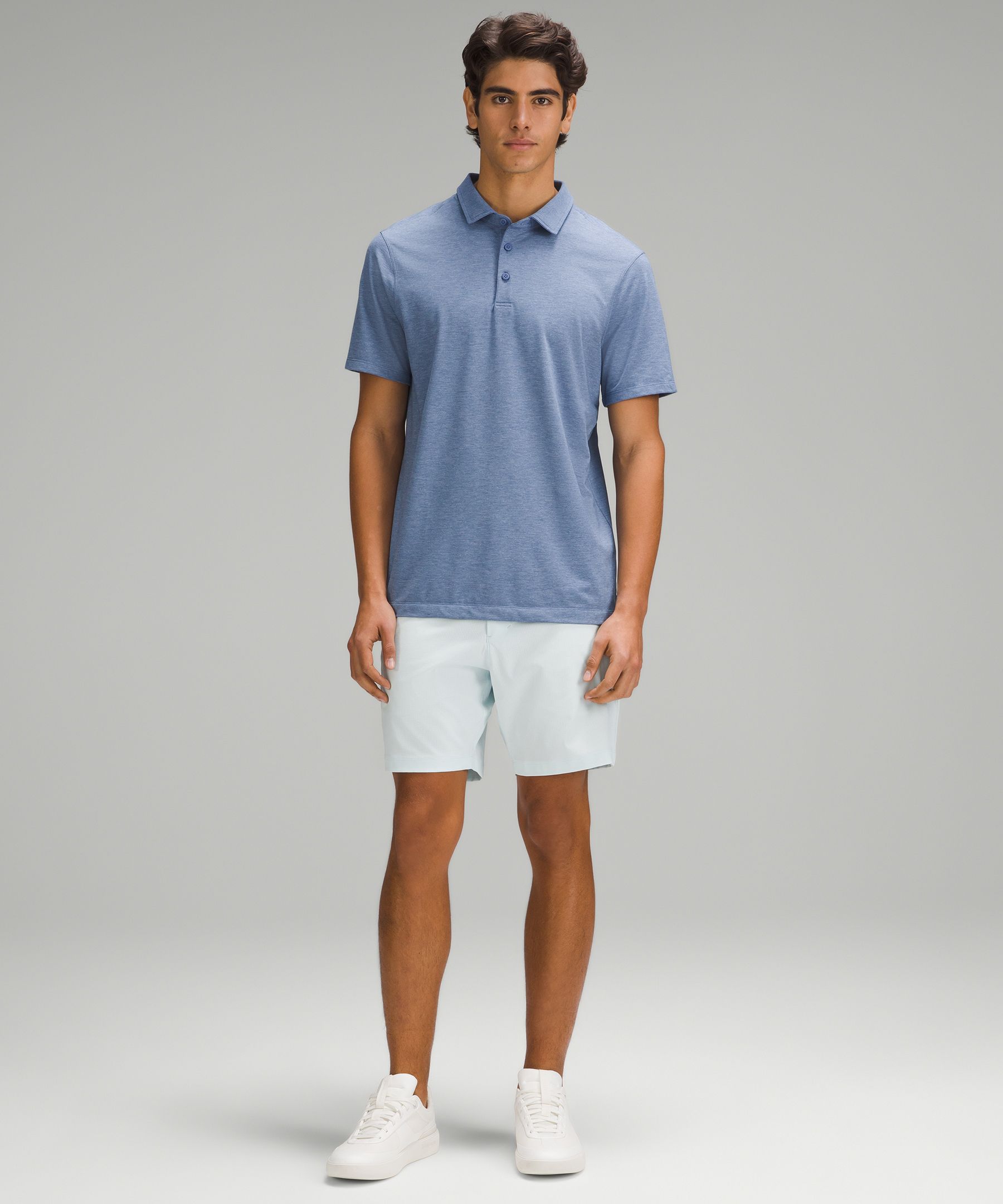 Shop Lululemon Evolution Short-sleeve Polo Shirt