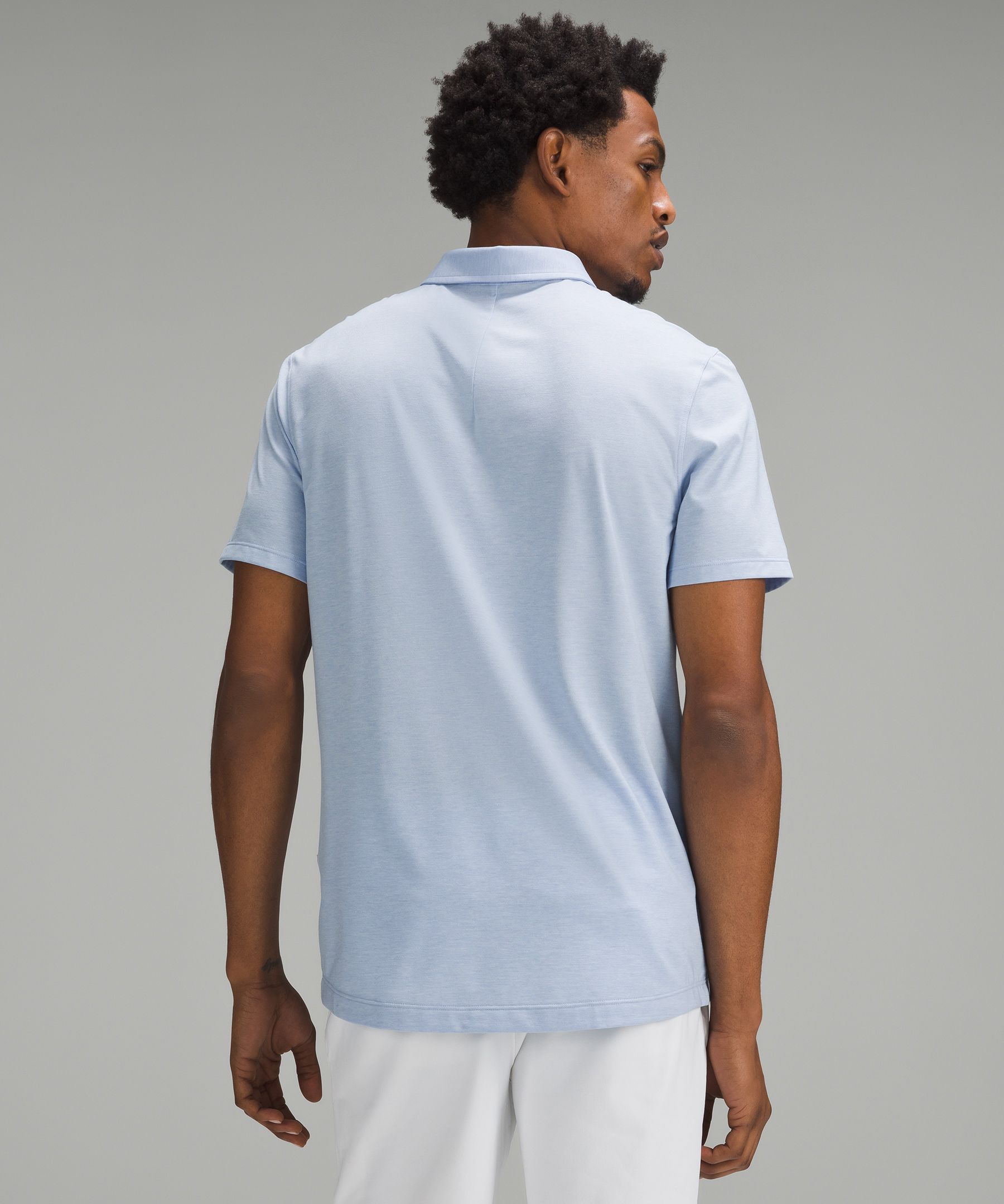 Shop Lululemon Evolution Short-sleeve Polo Shirt