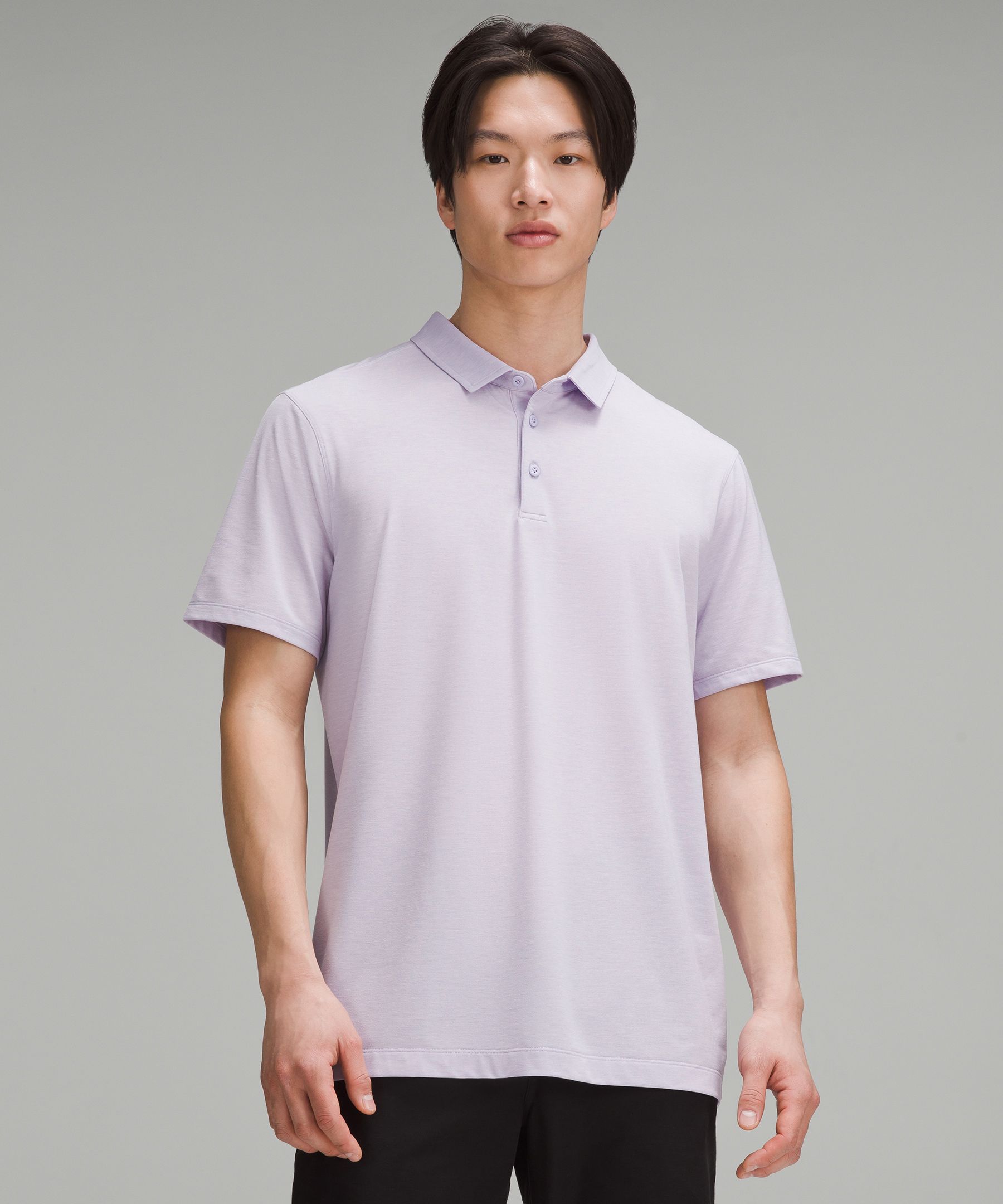 Shop Lululemon Evolution Short-sleeve Polo Shirt