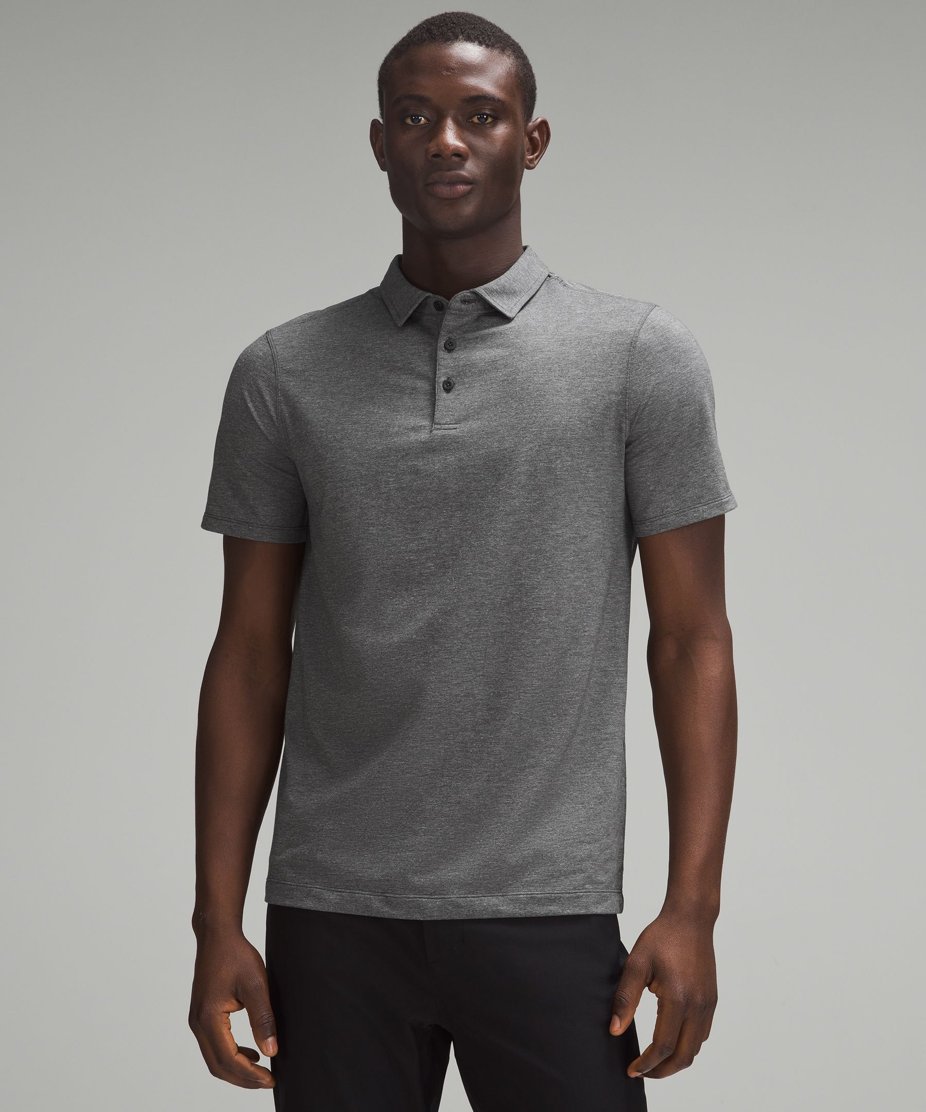 Lululemon Evolution Short-sleeve Polo Shirt In Gray