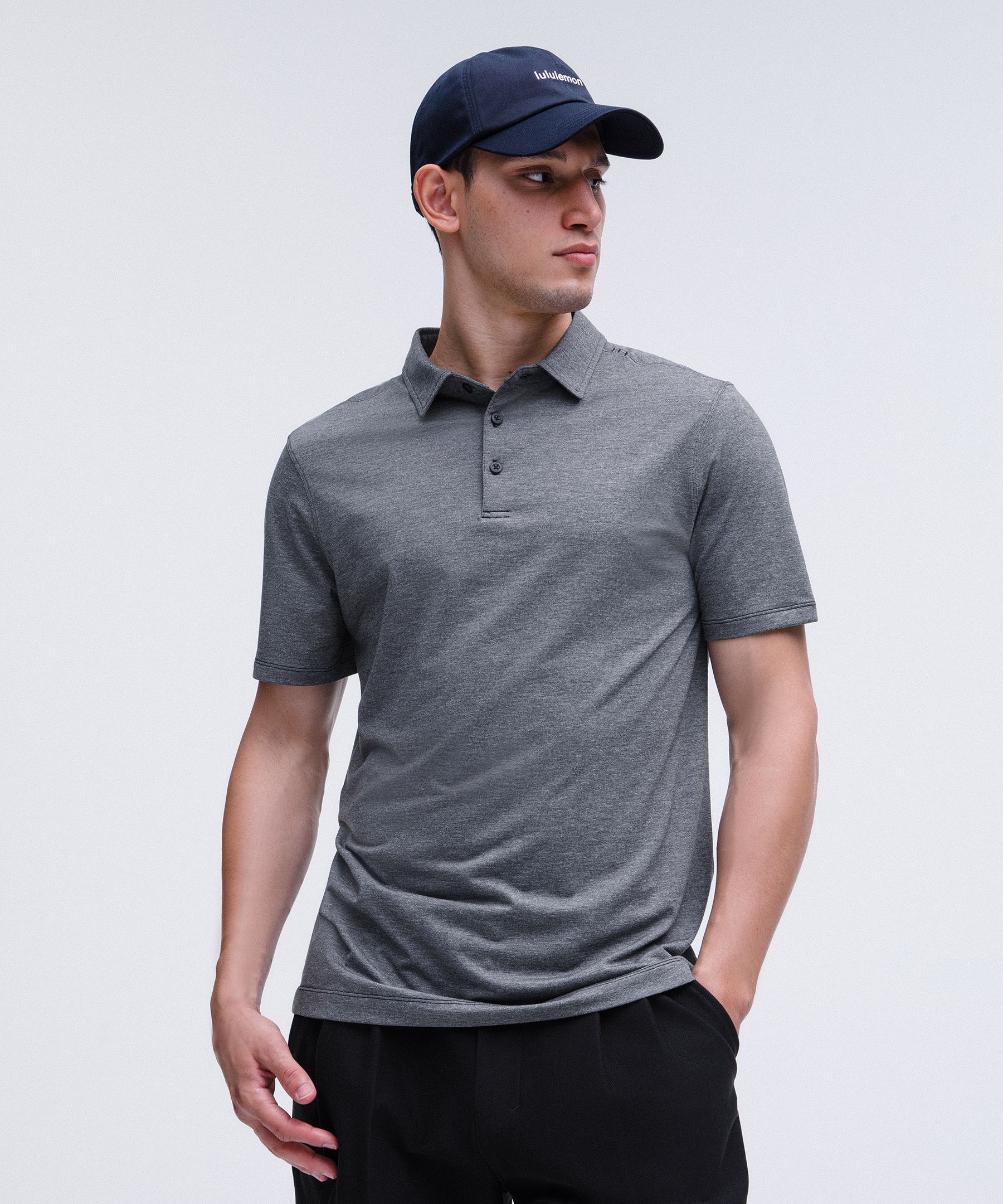 Shop Lululemon Evolution Short-sleeve Polo Shirt