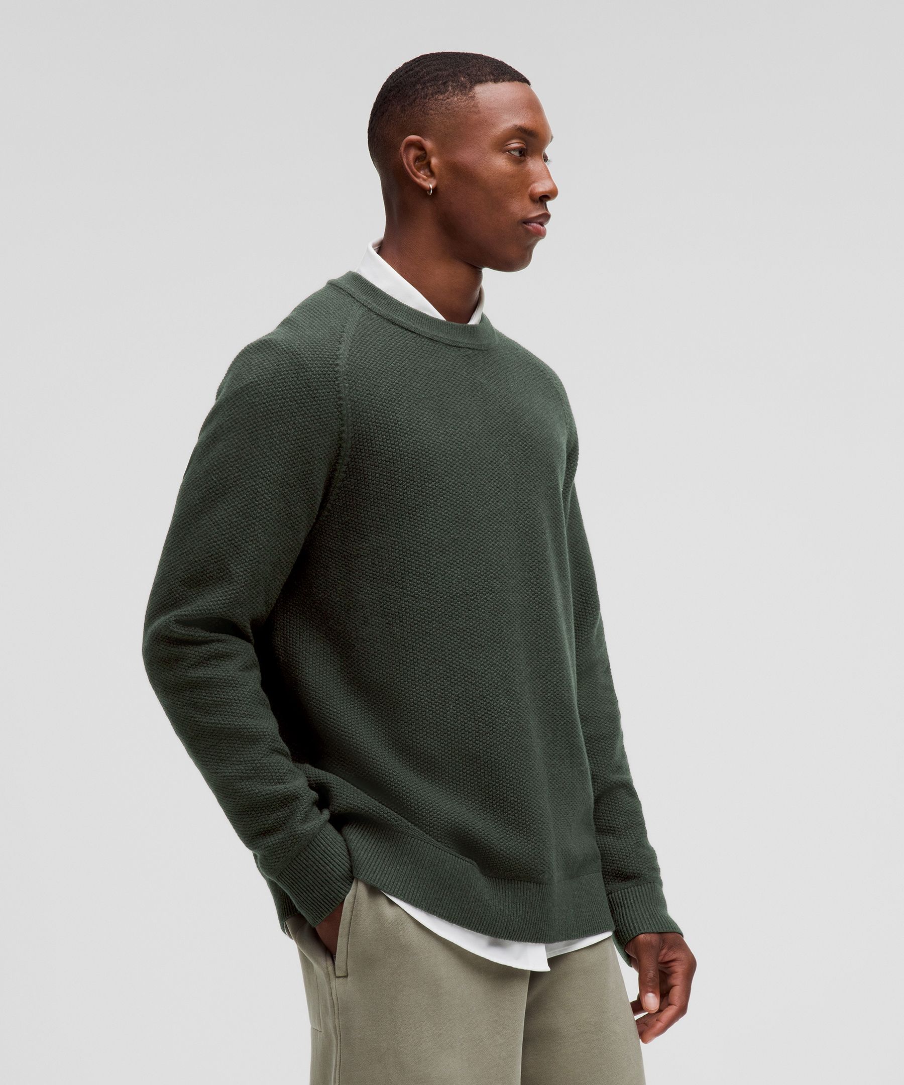 Crew neck long sleeve sweater hotsell