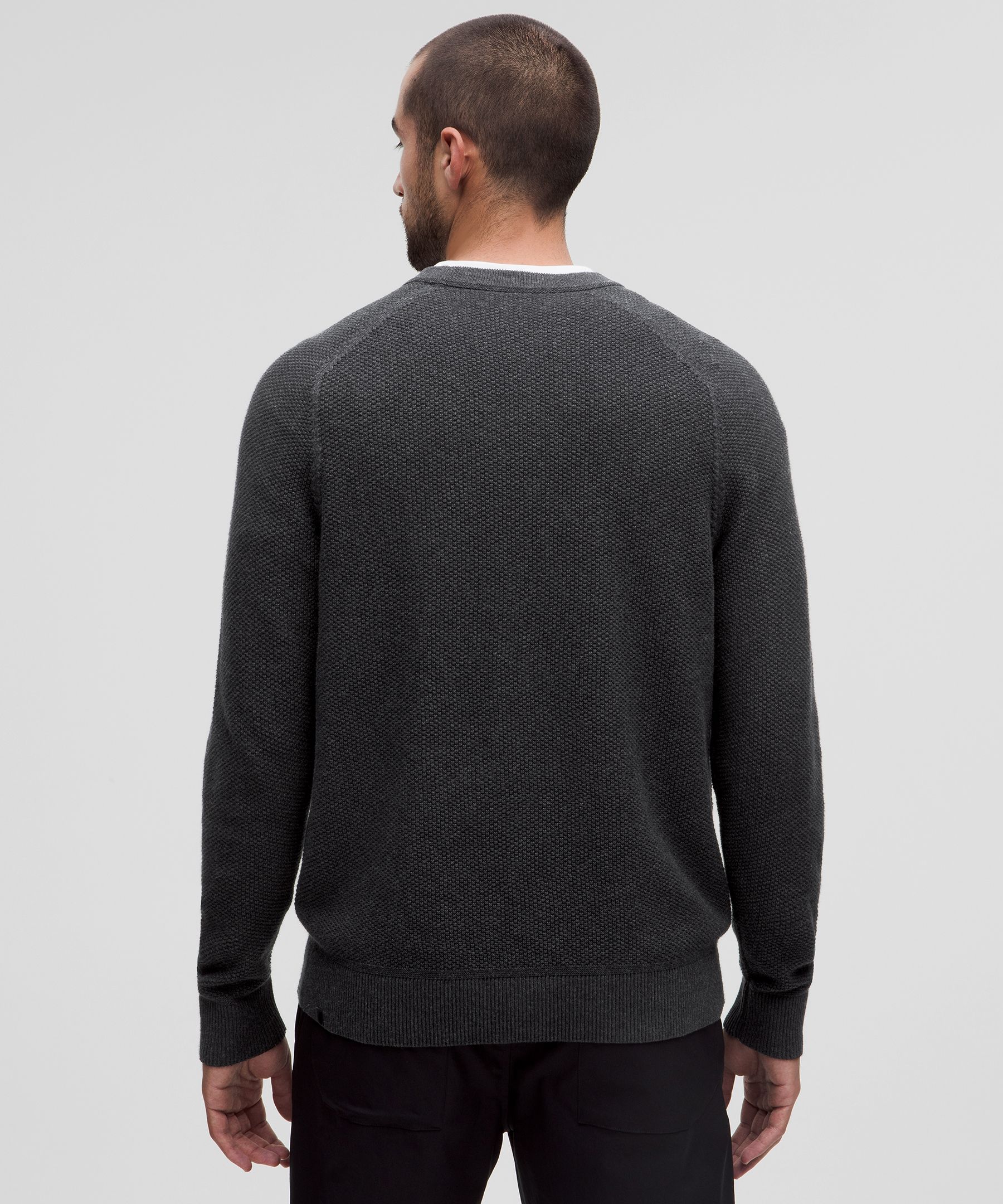 Shop Lululemon Textured Knit Crewneck Sweater