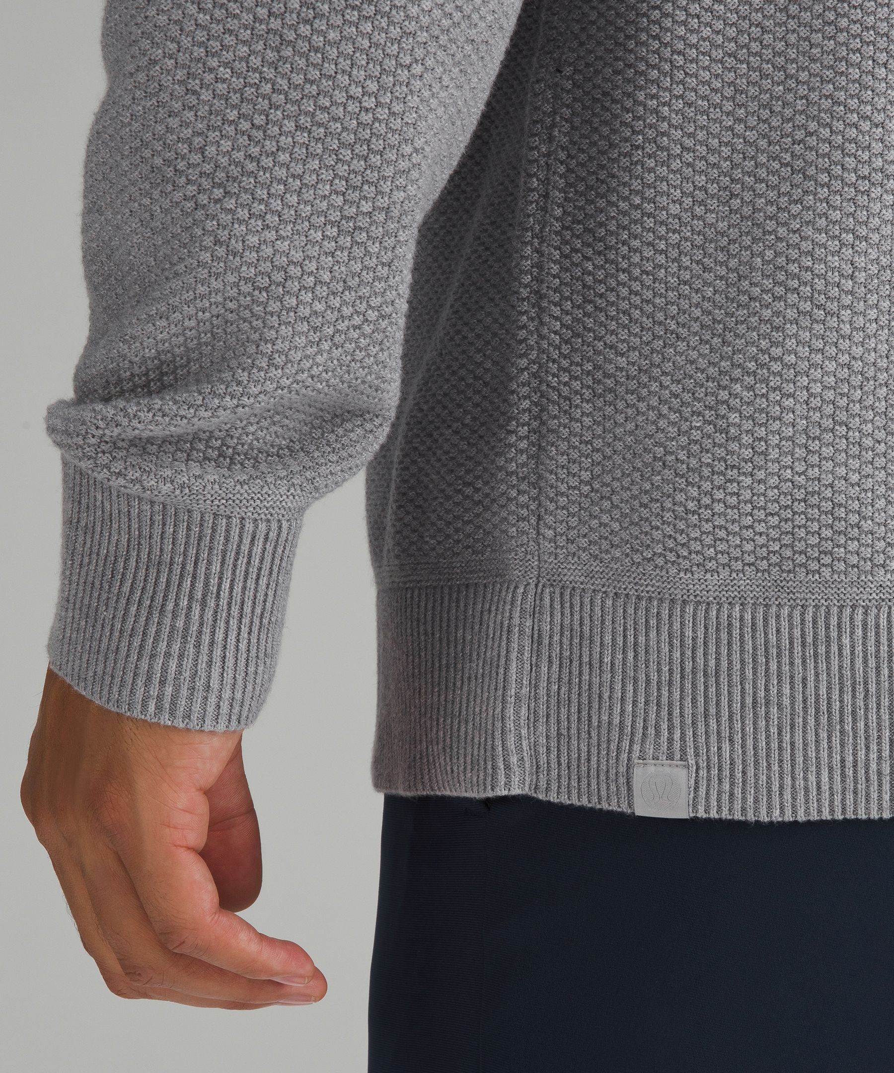 Lululemon athletica Textured Knit Half-Zip Sweater