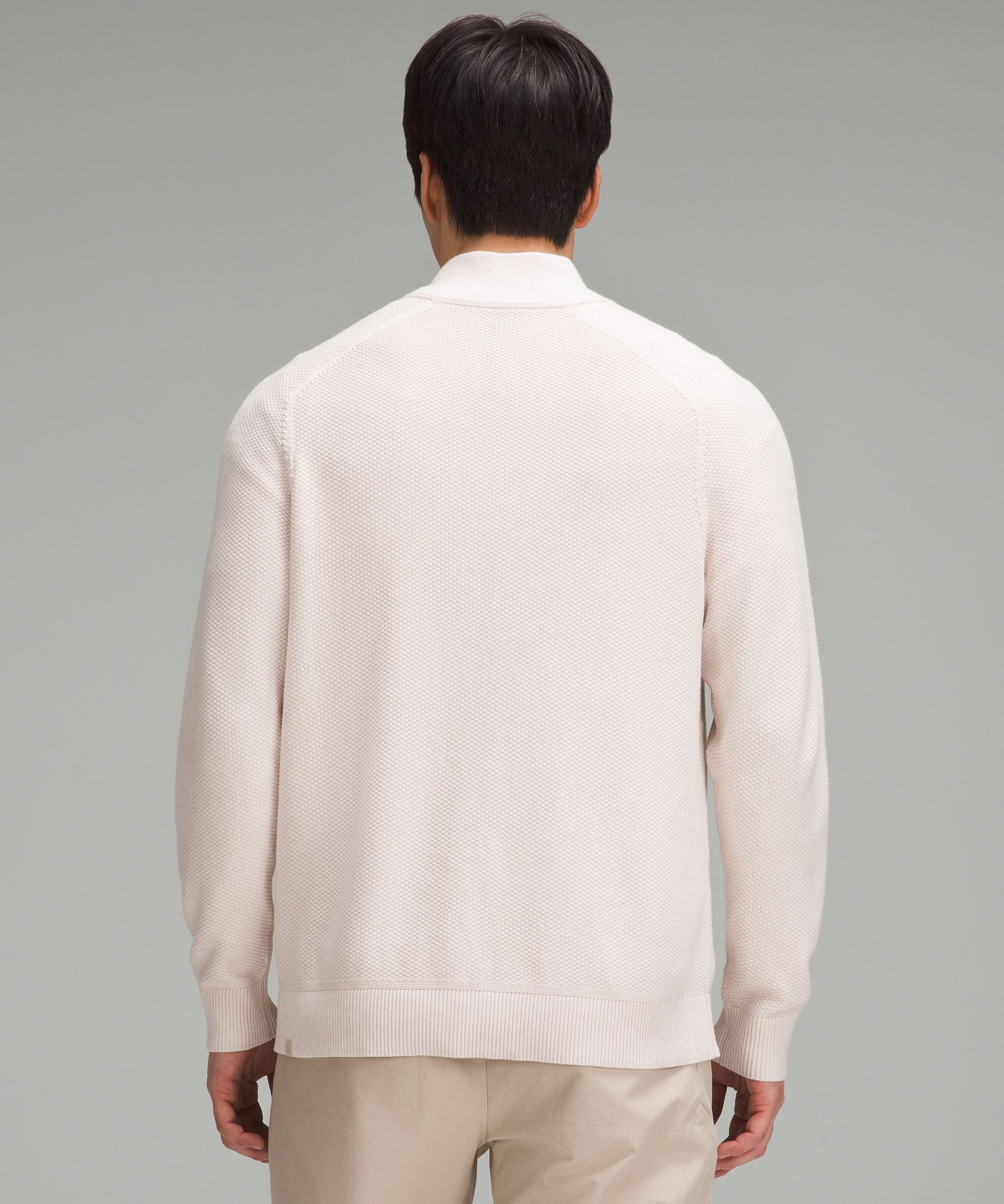 Textured Knit Half-Zip Sweater | Men's Hoodies & Sweatshirts