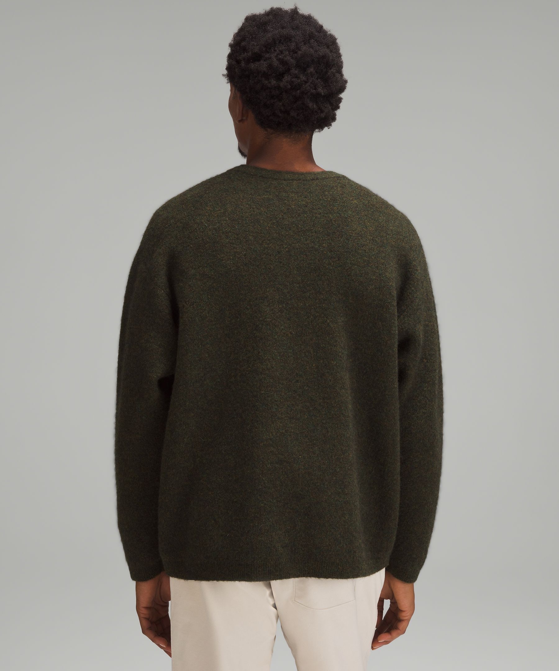 Alpaca Wool-Blend Crewneck Sweater