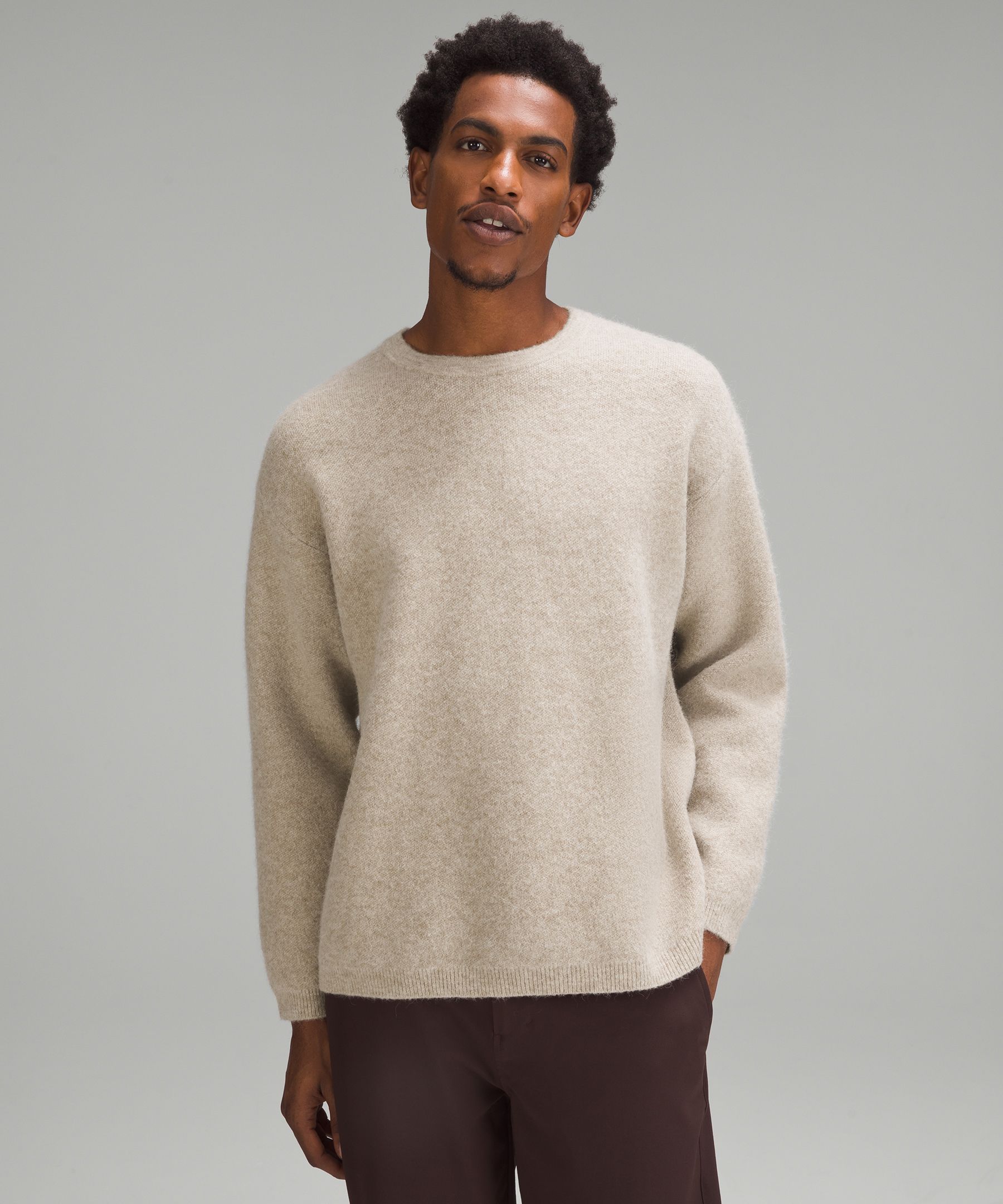 Alpaca Wool-Blend Crewneck Sweater | Men\'s Sweaters | lululemon