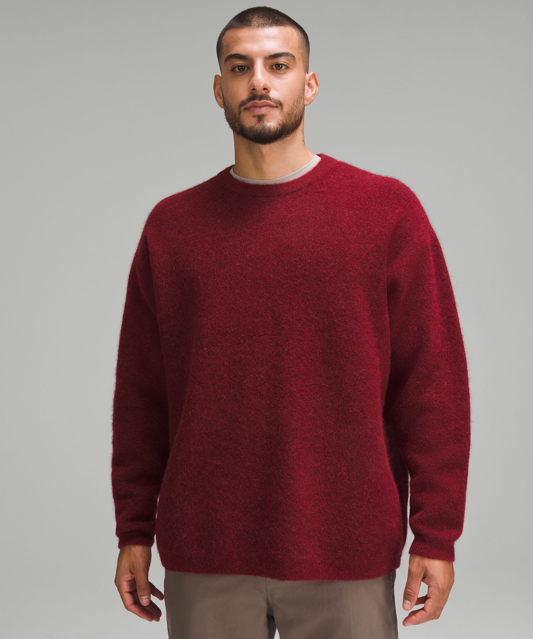 Men's Sweatshirt - Red - L