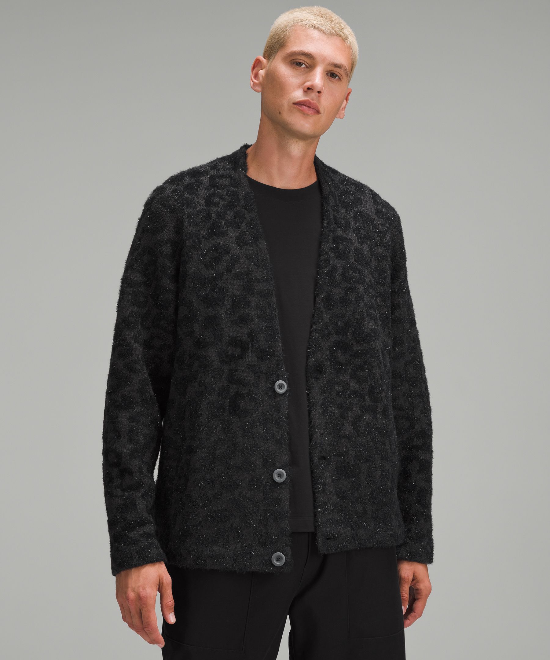 Lululemon Wool-blend Jacquard Cardigan