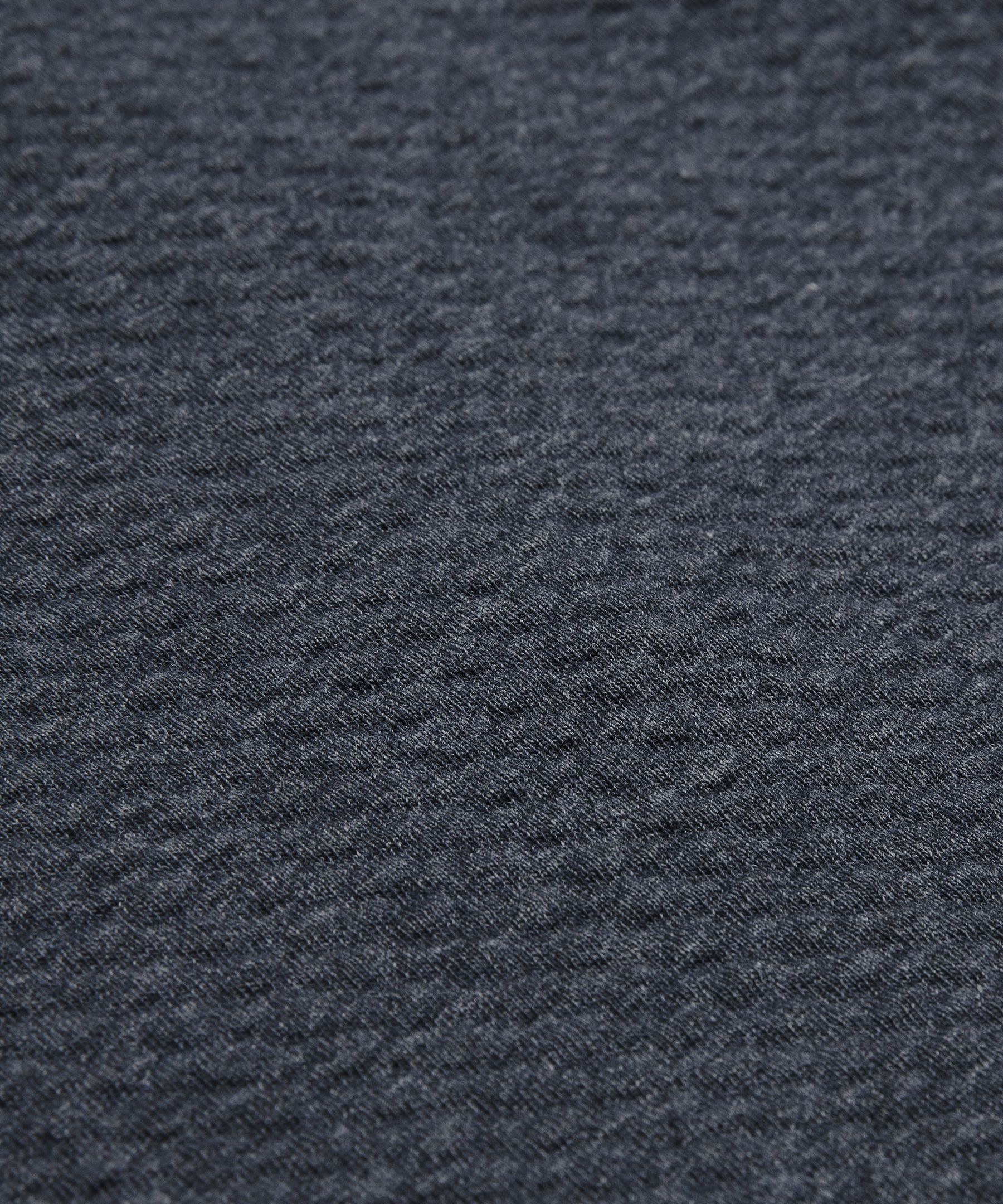 Textured Double-Knit Cotton Half Zip