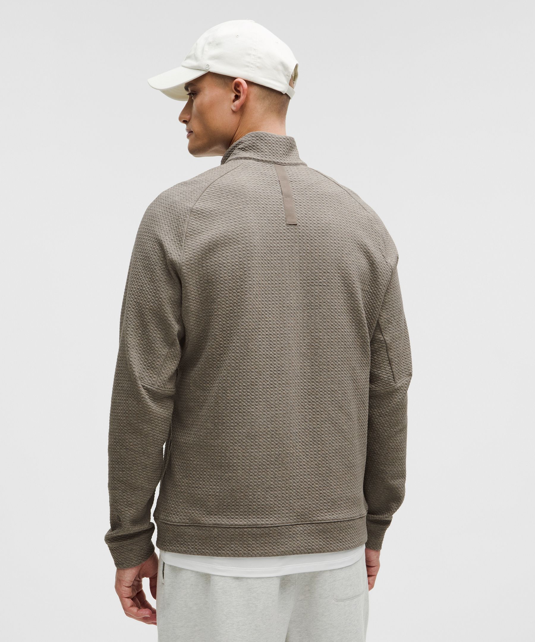 Lululemon Textured Double-knit Cotton Half Zip