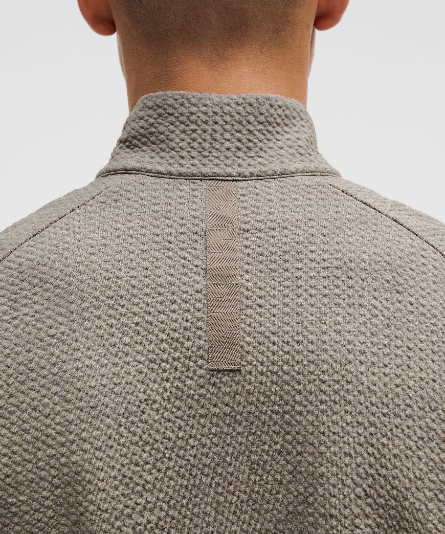 Lululemon Textured Double-knit Cotton Half Zip
