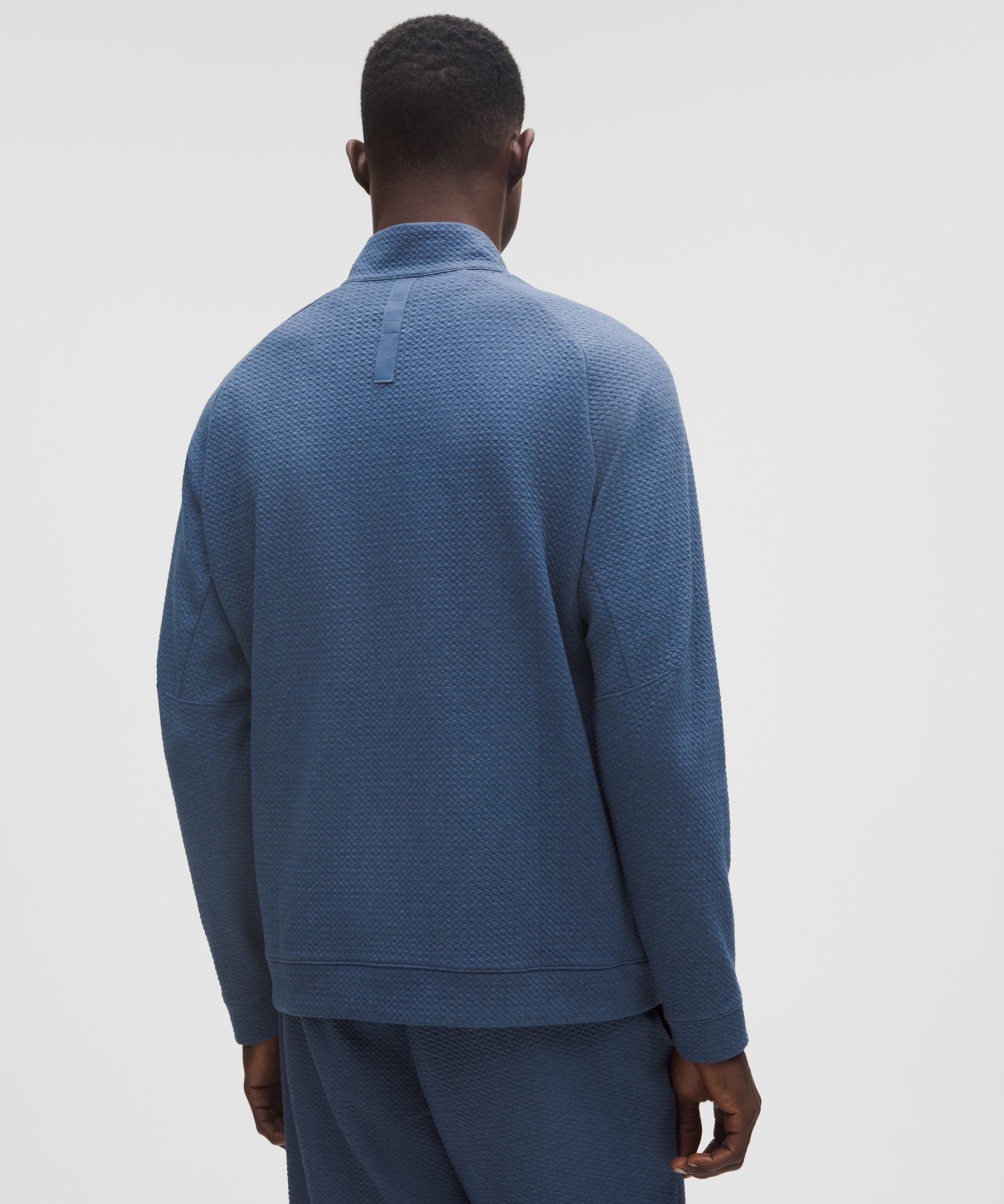 Lululemon Textured Double-knit Cotton Half Zip