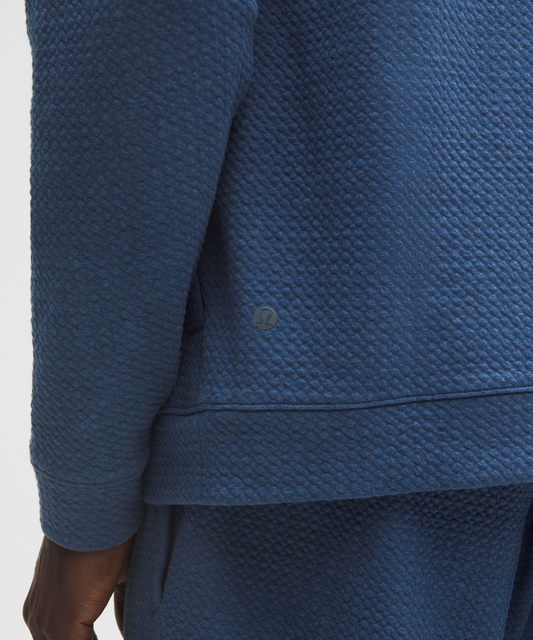 Lululemon Textured Double-knit Cotton Half Zip