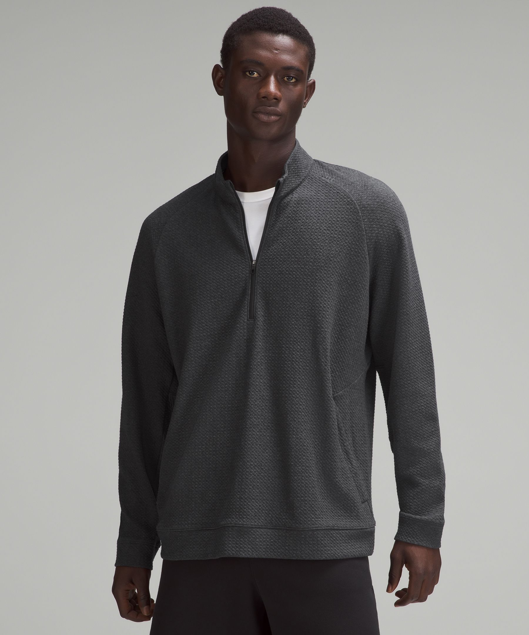 Lululemon Reversible Double-Knit Zip-Up Sweater - Graphite Grey / Black -  lulu fanatics