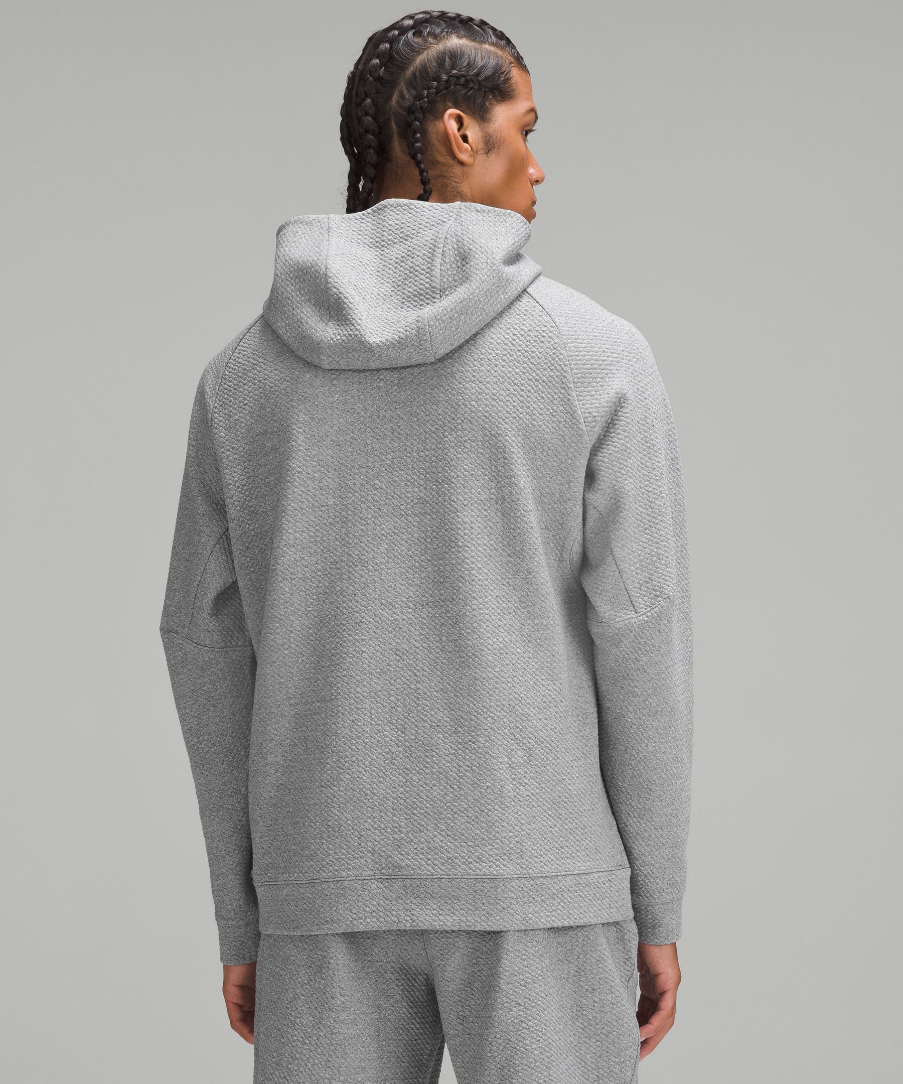 Textured Double-Knit Cotton Hoodie