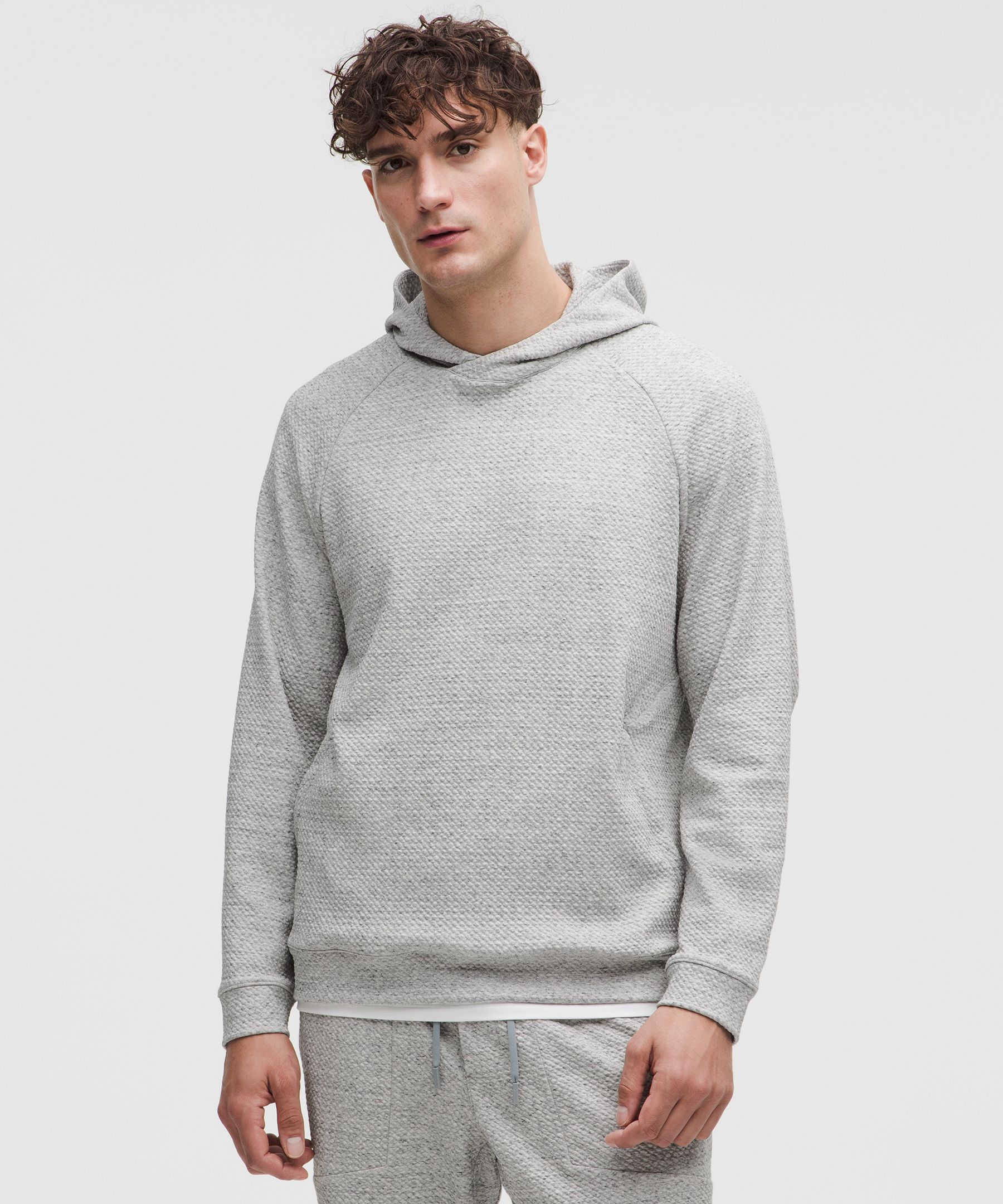 Textured Double-Knit Cotton Hoodie