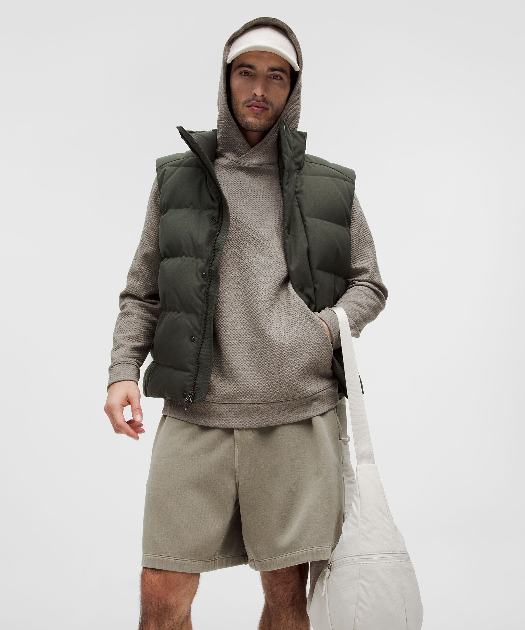 Textured Double-Knit Cotton Hoodie